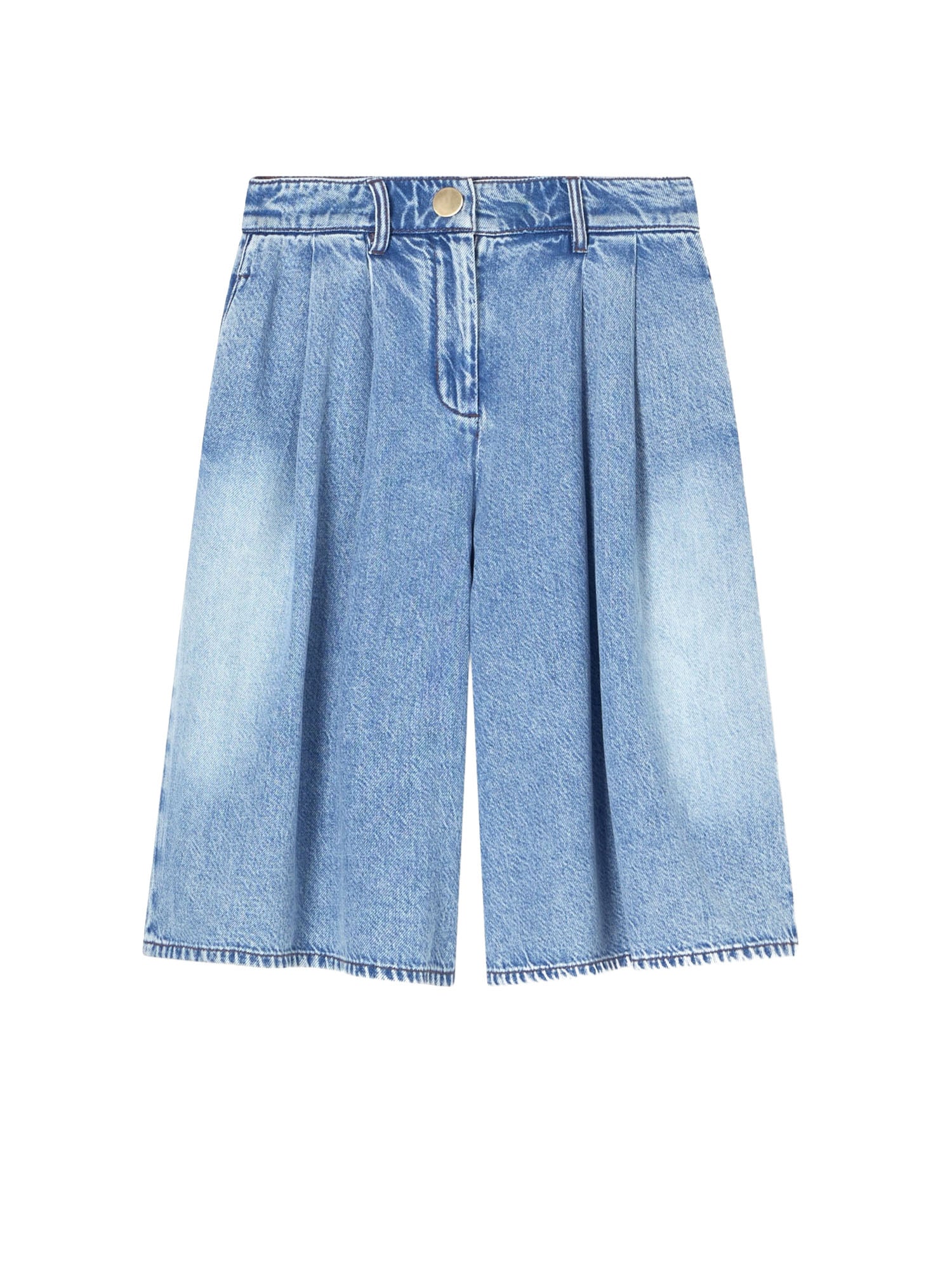 Armani Exchange Denim Shorts in Cotone Blu