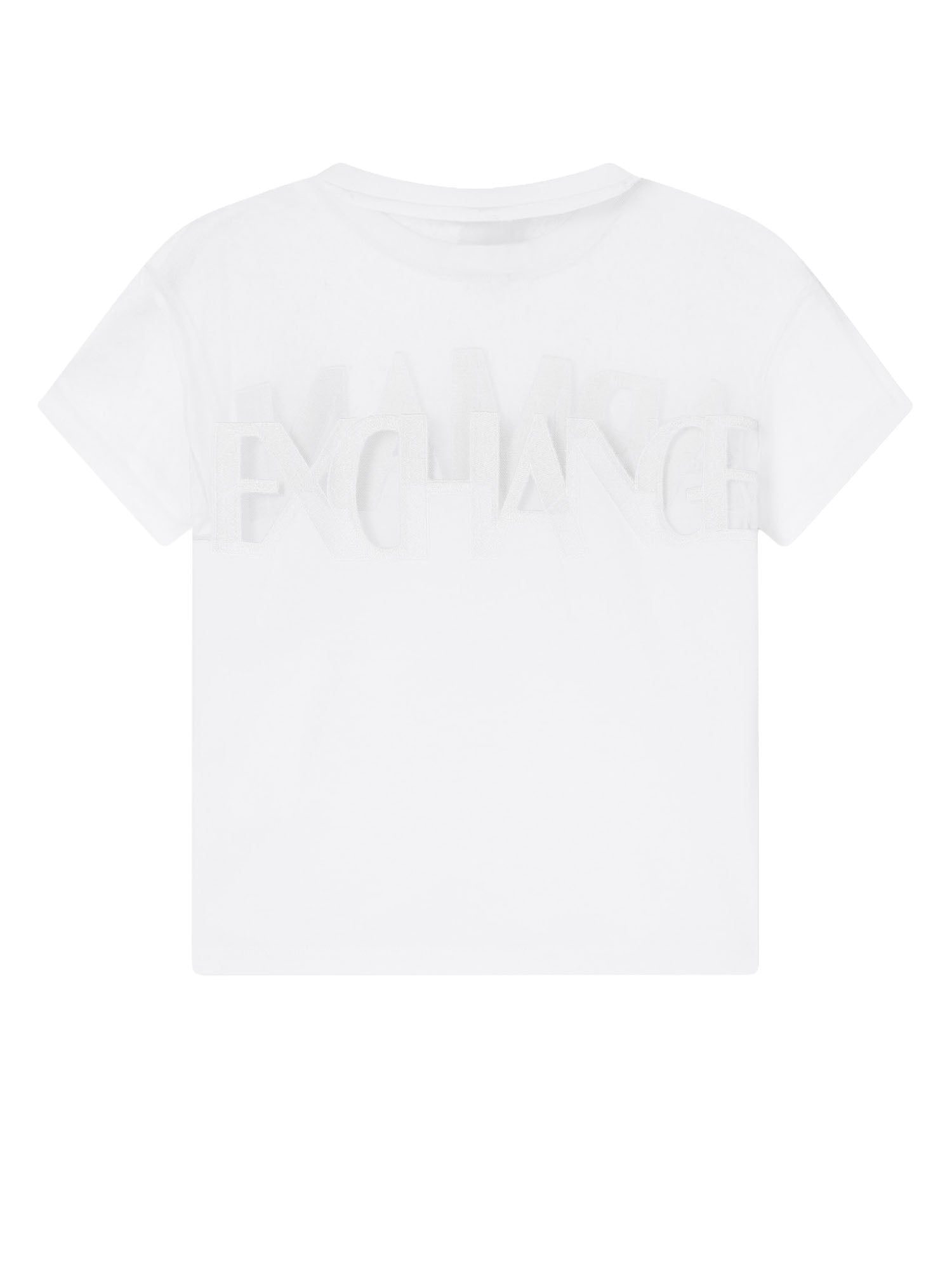 Armani Exchange T-shirt Regular Fit in Cotone Bianco