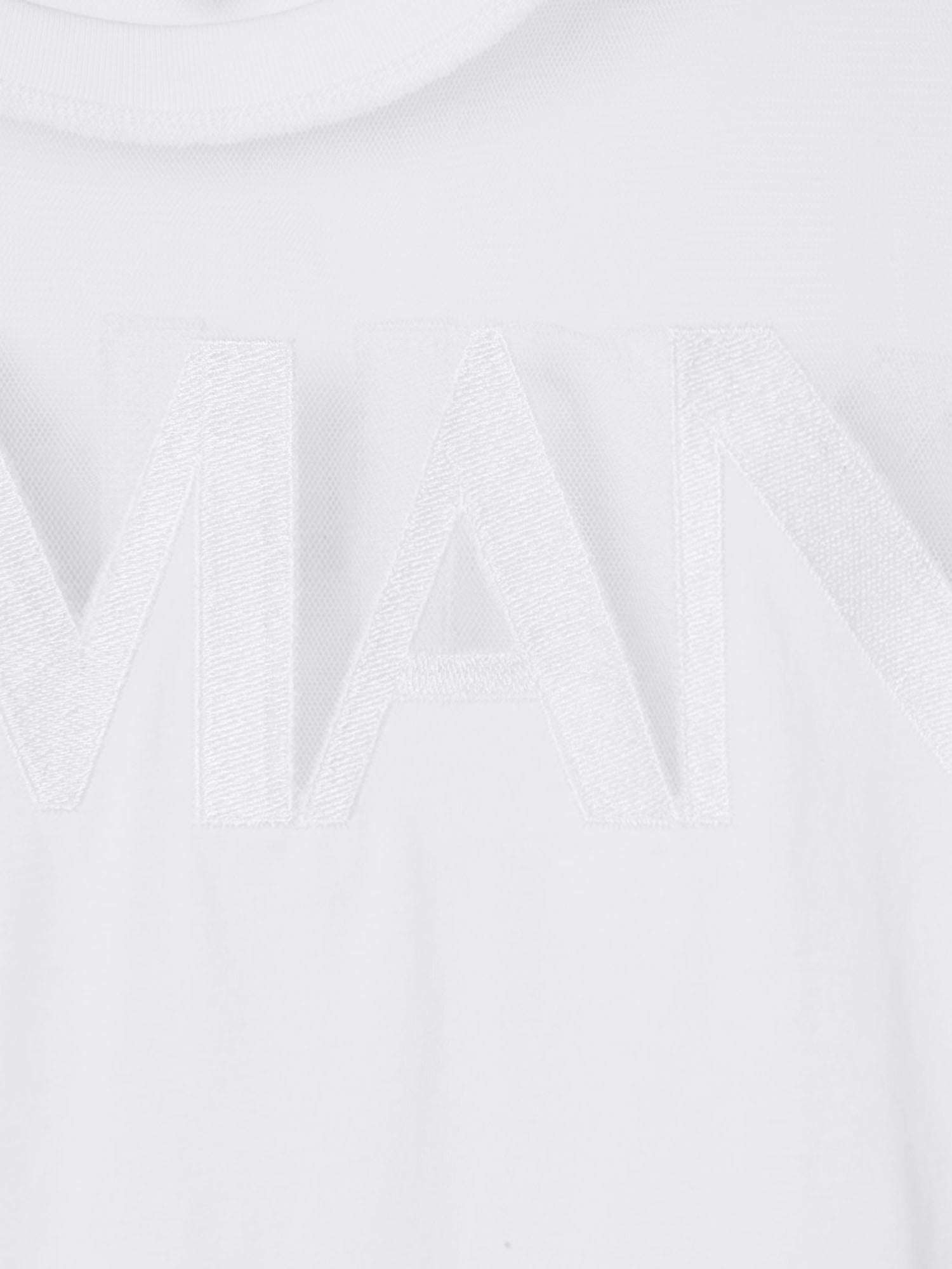 Armani Exchange T-shirt Regular Fit in Cotone Bianco