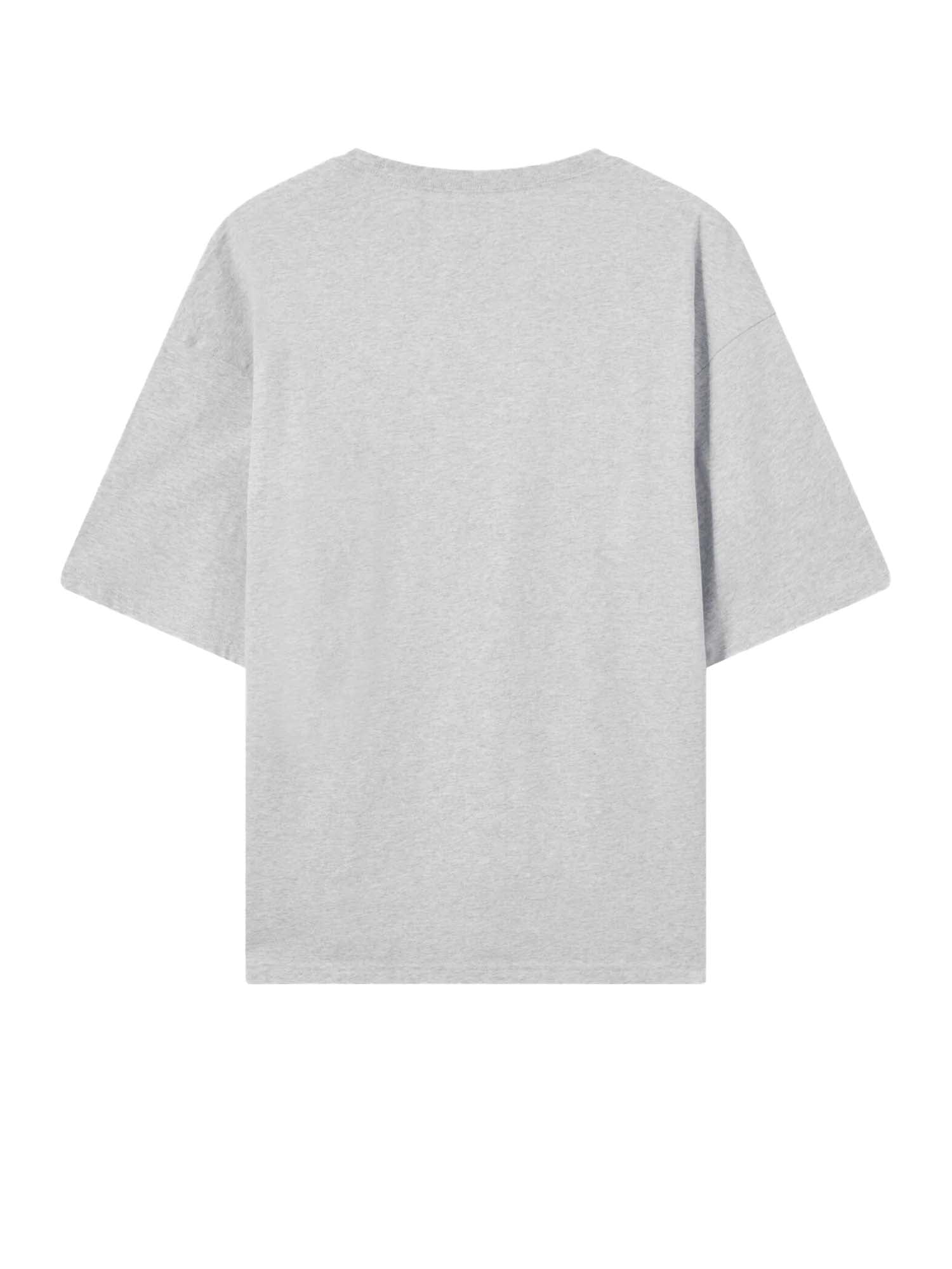 Champion T-shirt Uomo in Jersey di Cotone Pesante Grigio
