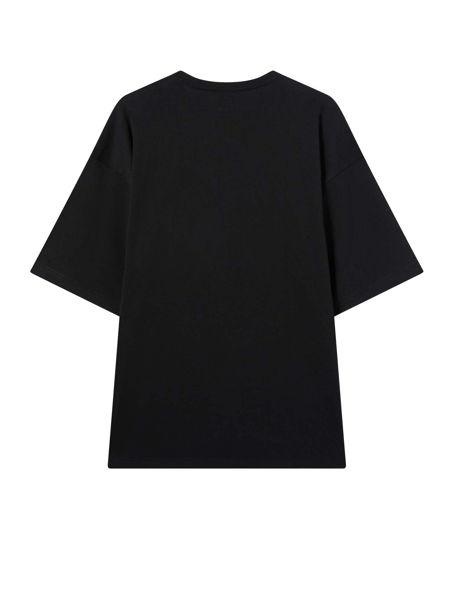 Champion T-shirt Uomo in Jersey di Cotone Pesante Nero