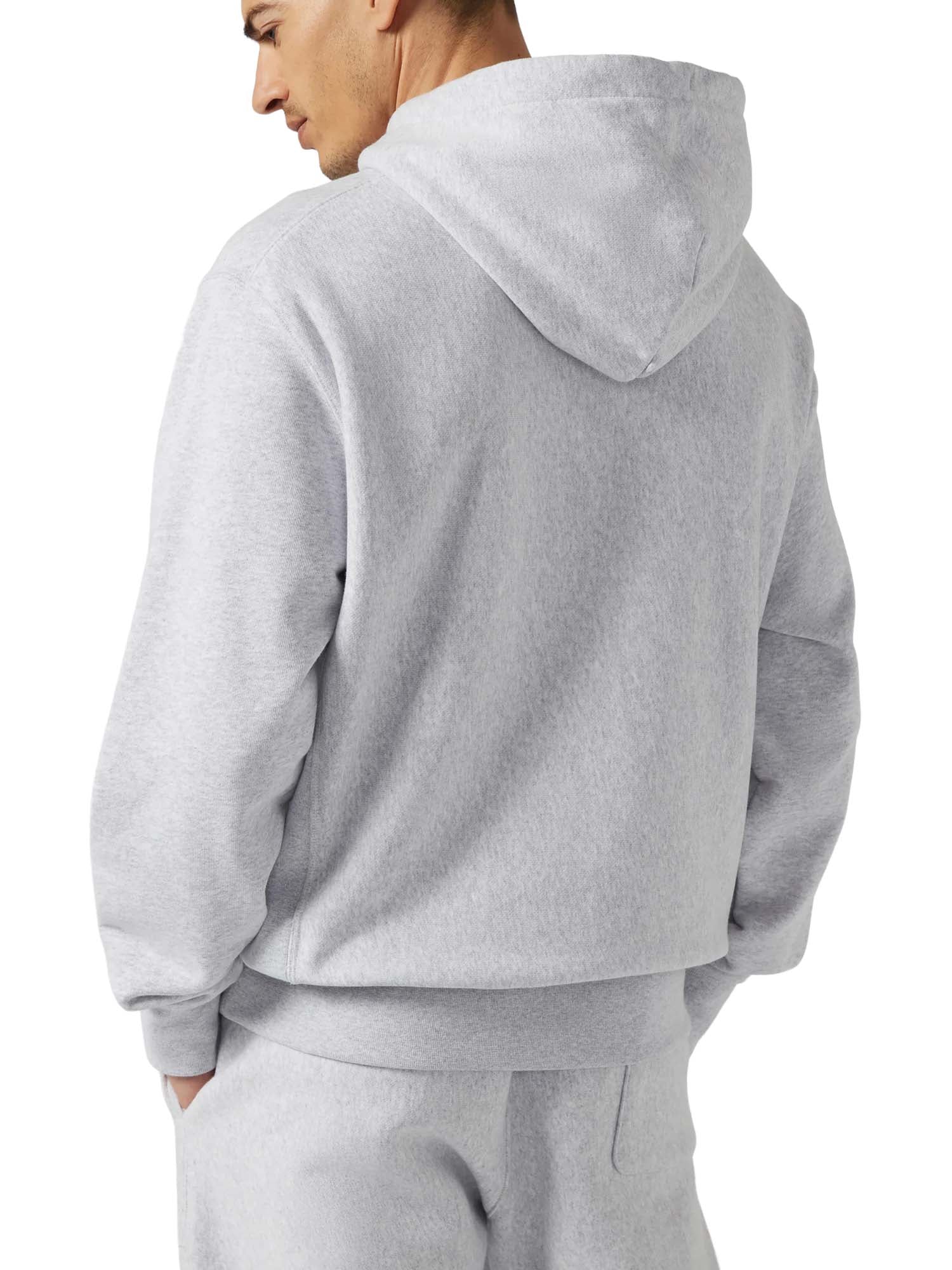 Champion Felpa Leggera con Cappuccio Reverse Weave da Uomo Grigio