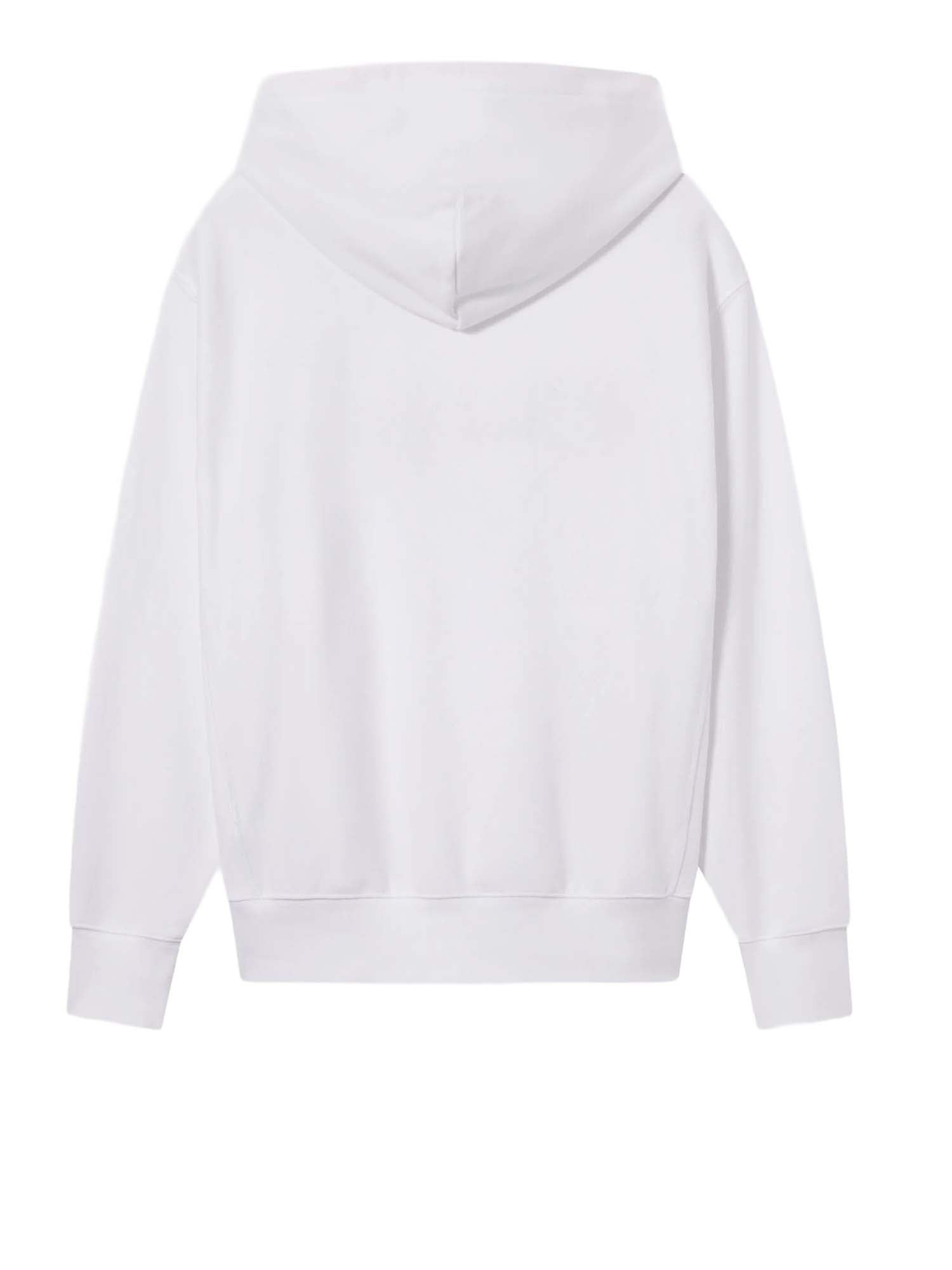 Champion Felpa Leggera con Cappuccio Reverse Weave da Uomo Bianco