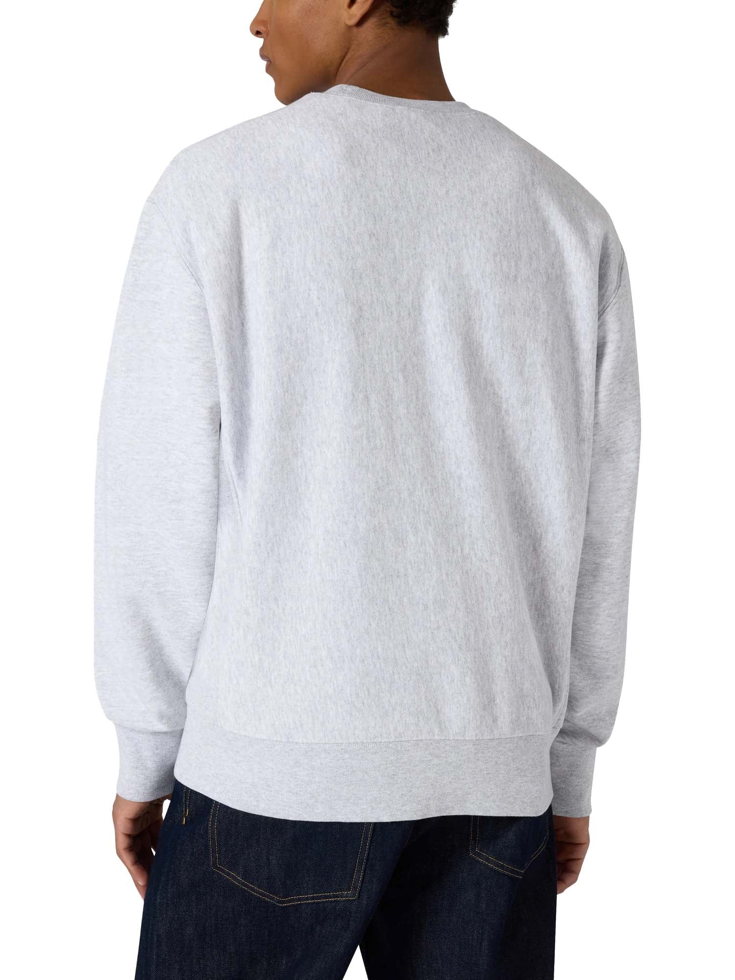 Champion Felpa Girocollo Reverse Weave da Uomo Grigio