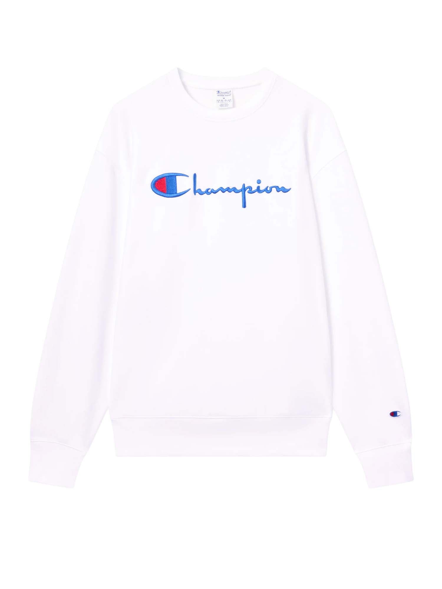 Champion Felpa Girocollo Reverse Weave da Uomo Bianco