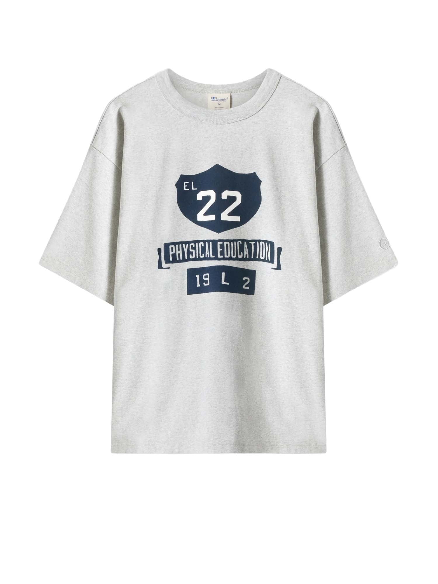 Champion T-Shirt Girocollo Ispirazione Collegiate da Uomo Time Capsule Grigio