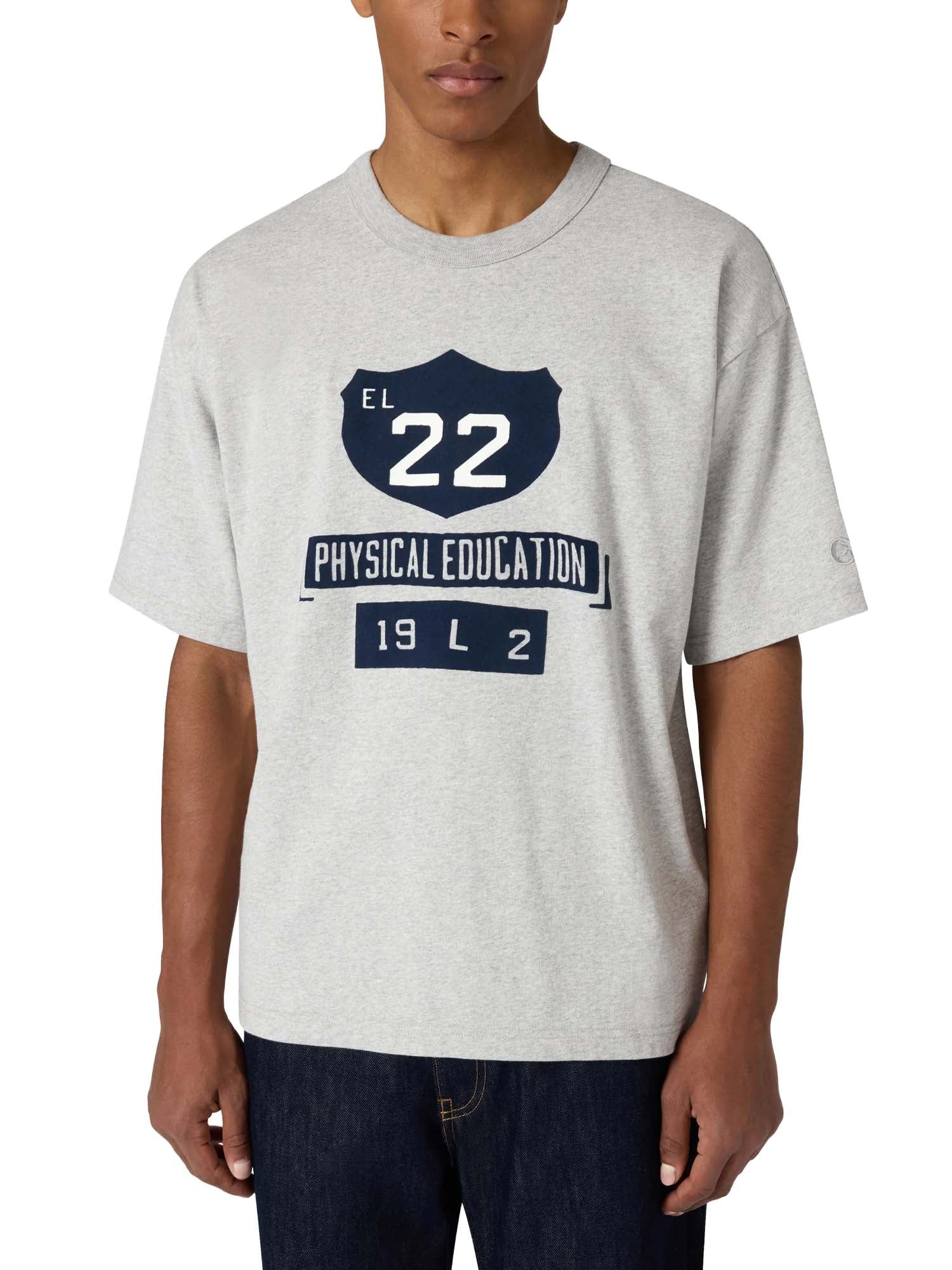 Champion T-Shirt Girocollo Ispirazione Collegiate da Uomo Time Capsule Grigio