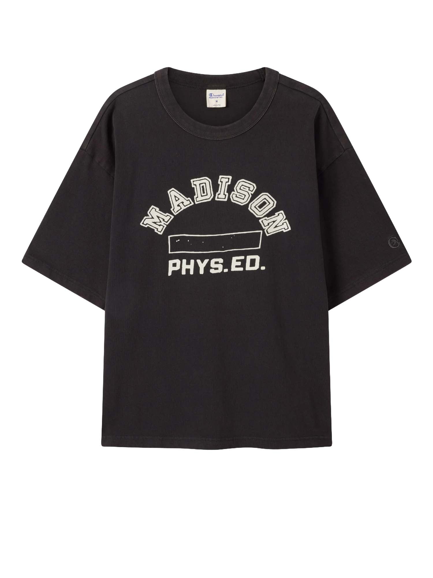 Champion T-Shirt Girocollo Ispirazione Collegiate da Uomo Time Capsule Nero