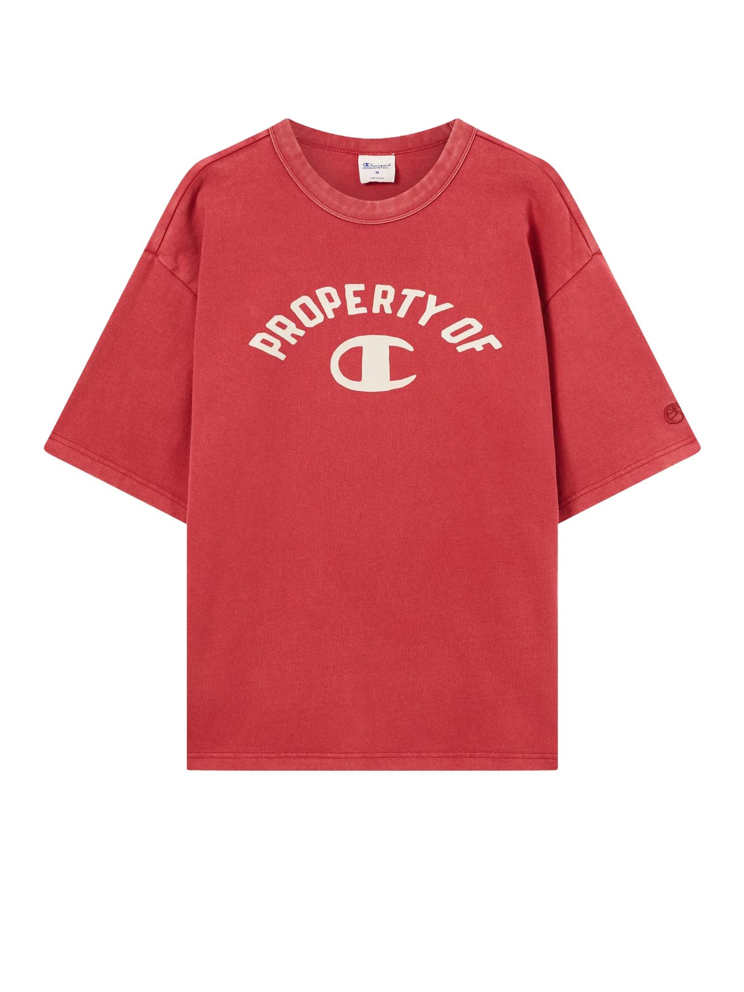 Champion T-Shirt Girocollo Ispirazione Collegiate da Uomo Time Capsule Rosso