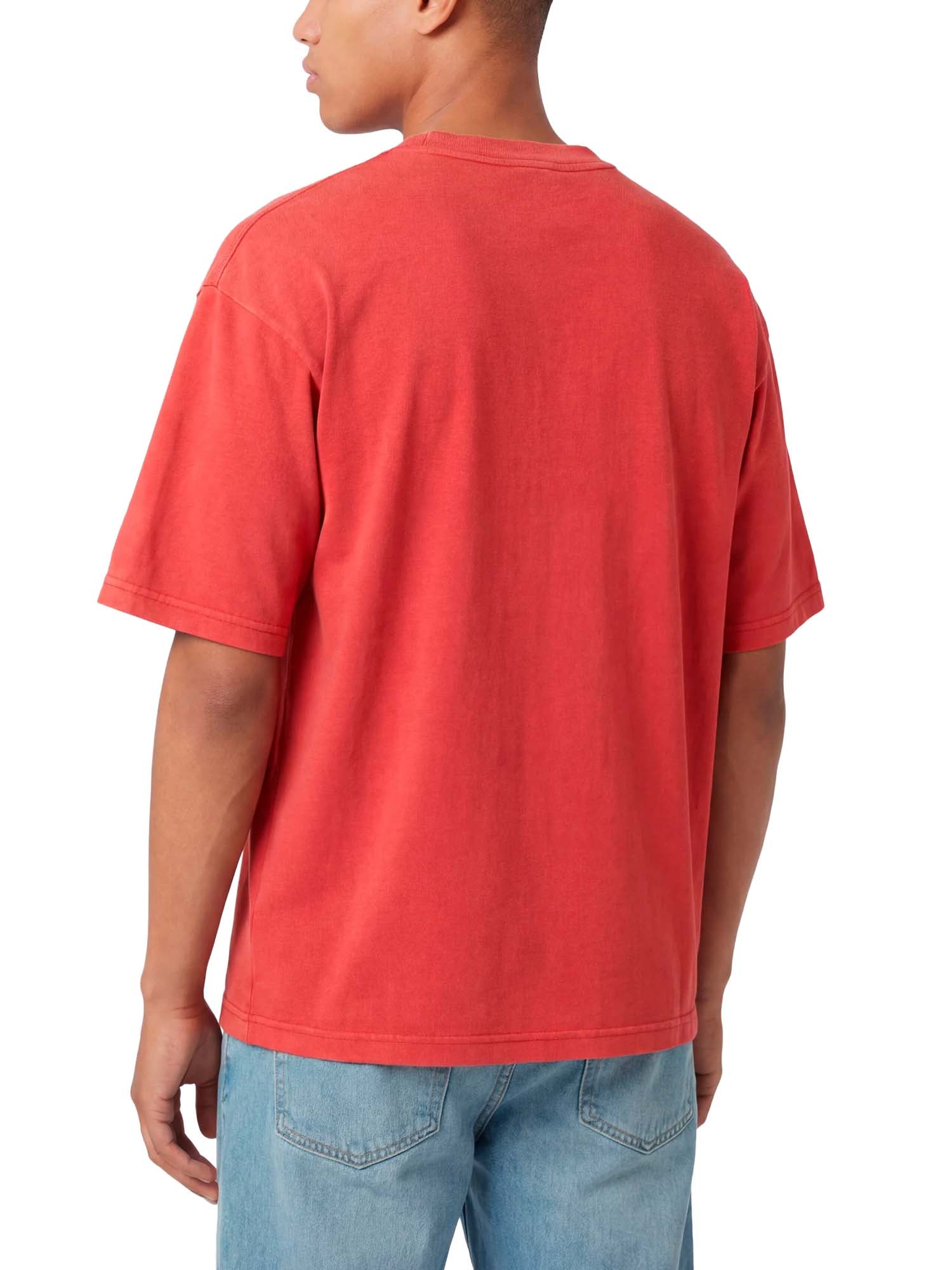 Champion T-Shirt Girocollo Ispirazione Collegiate da Uomo Time Capsule Rosso
