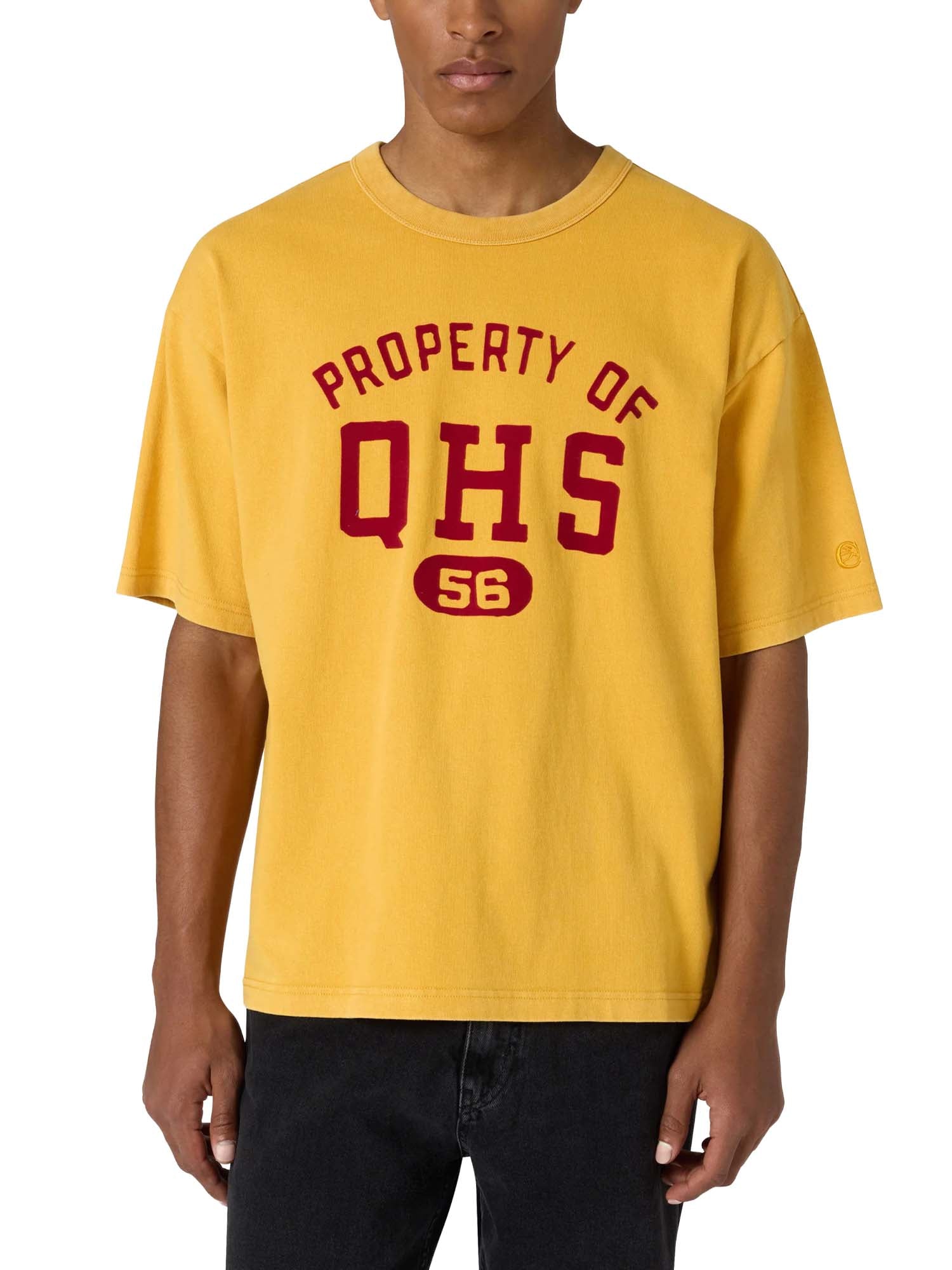 Champion T-Shirt Girocollo Ispirazione Collegiate da Uomo Time Capsule Giallo