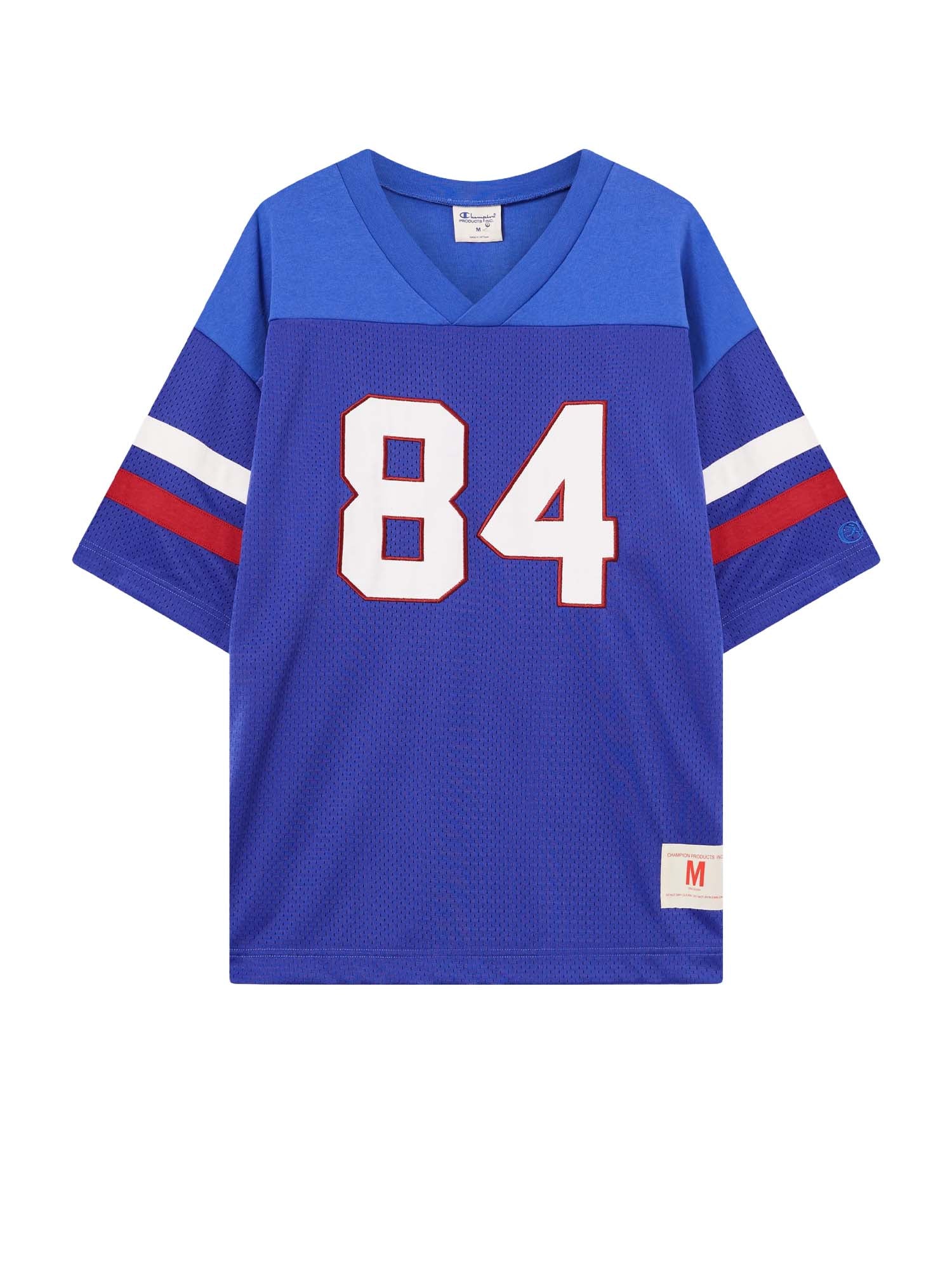 Champion T-Shirt con Scollo a V Ispirazione Football da Uomo Time Capsule Blu