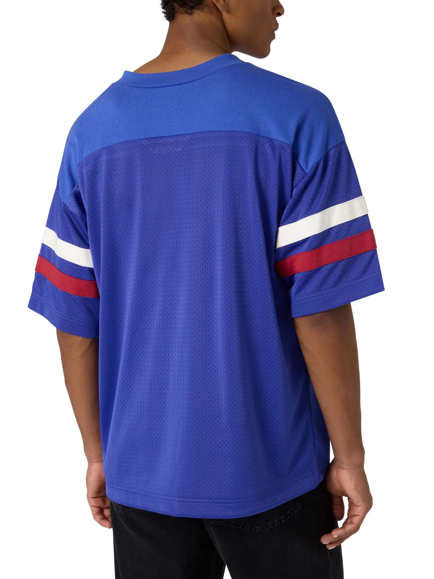 Champion T-Shirt con Scollo a V Ispirazione Football da Uomo Time Capsule Blu