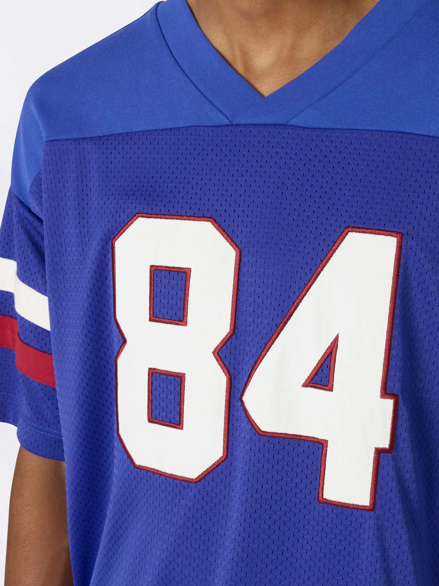 Champion T-Shirt con Scollo a V Ispirazione Football da Uomo Time Capsule Blu