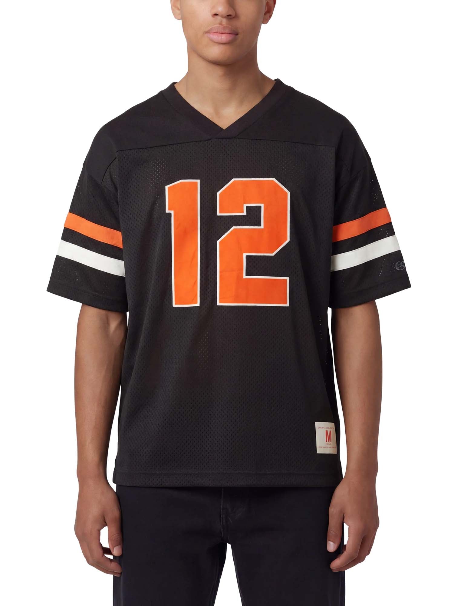 Champion T-Shirt con Scollo a V Ispirazione Football da Uomo Time Capsule Nero