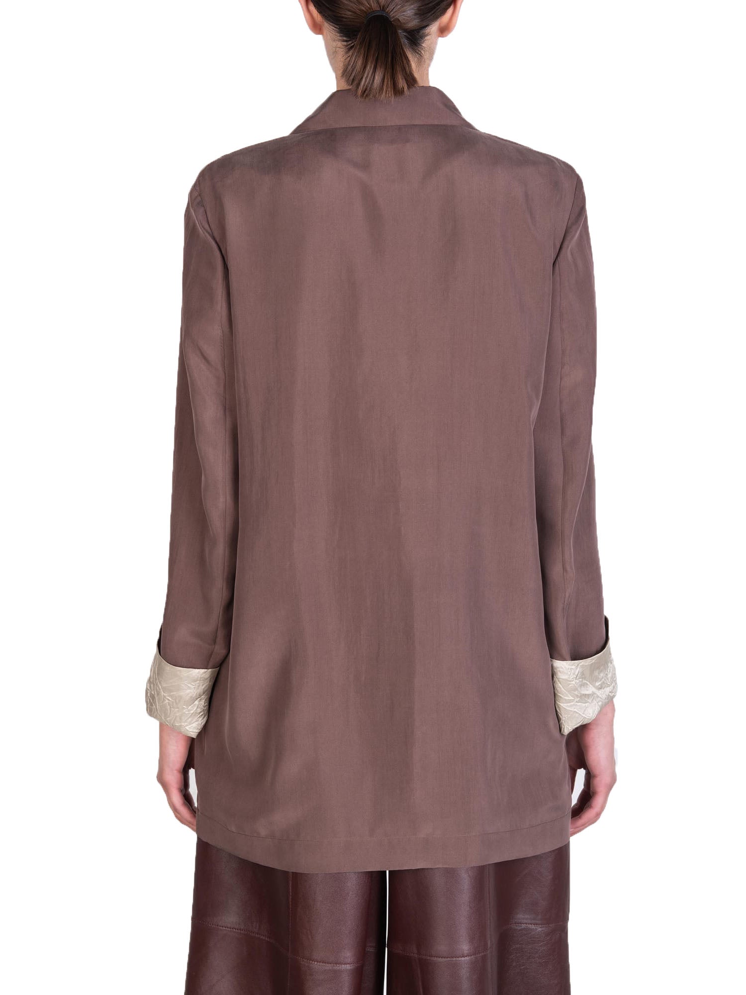 Alysi Blazer Monopetto Marrone