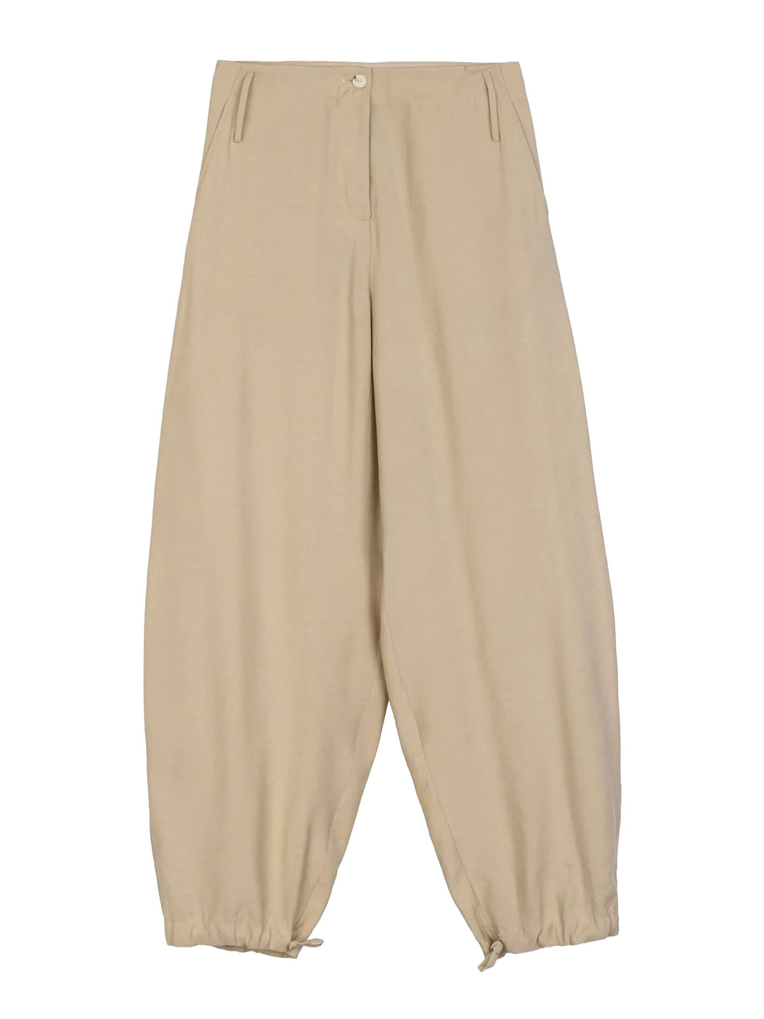 Alysi Pantalone con coulisse Giallo
