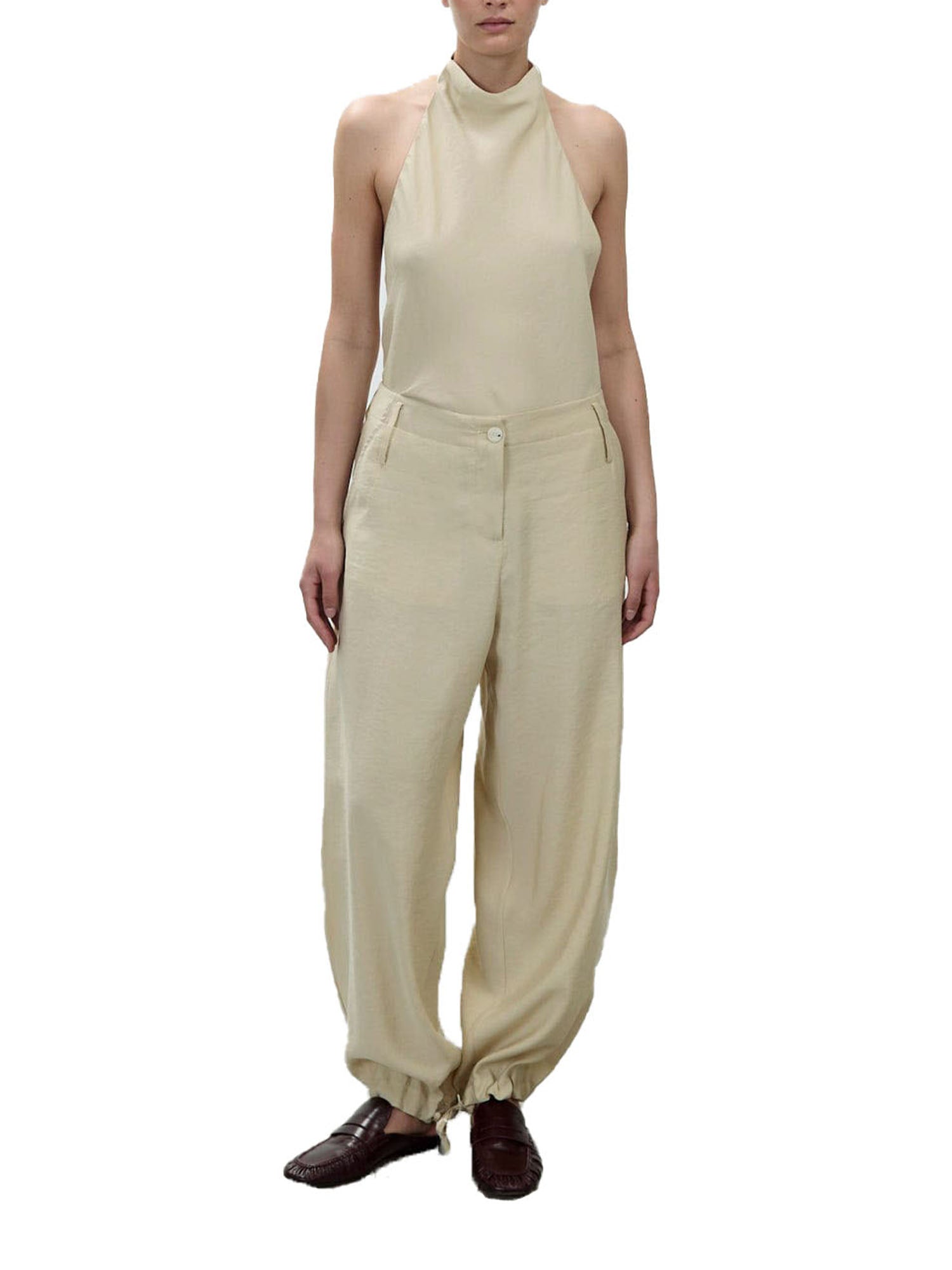 Alysi Pantalone con coulisse Giallo