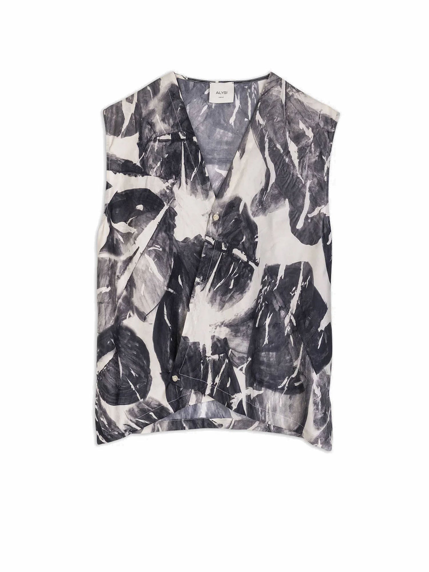 Alysi Top incrociato in seta Rosa