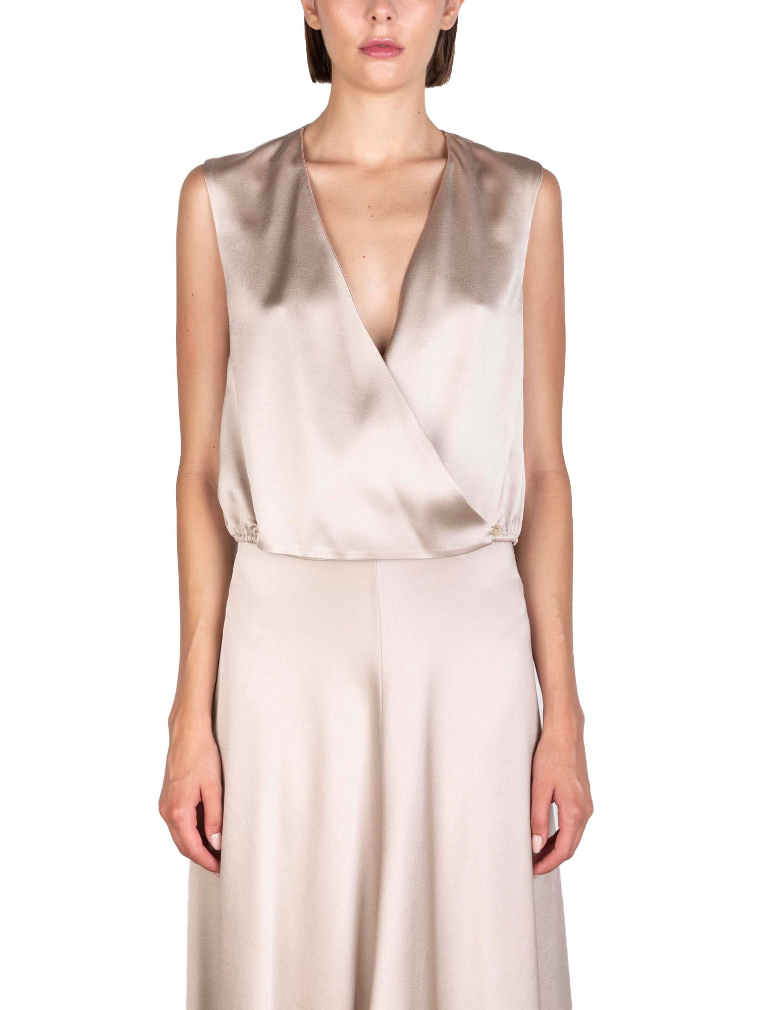 Alysi Top Liquid Satin incrociato Rosa