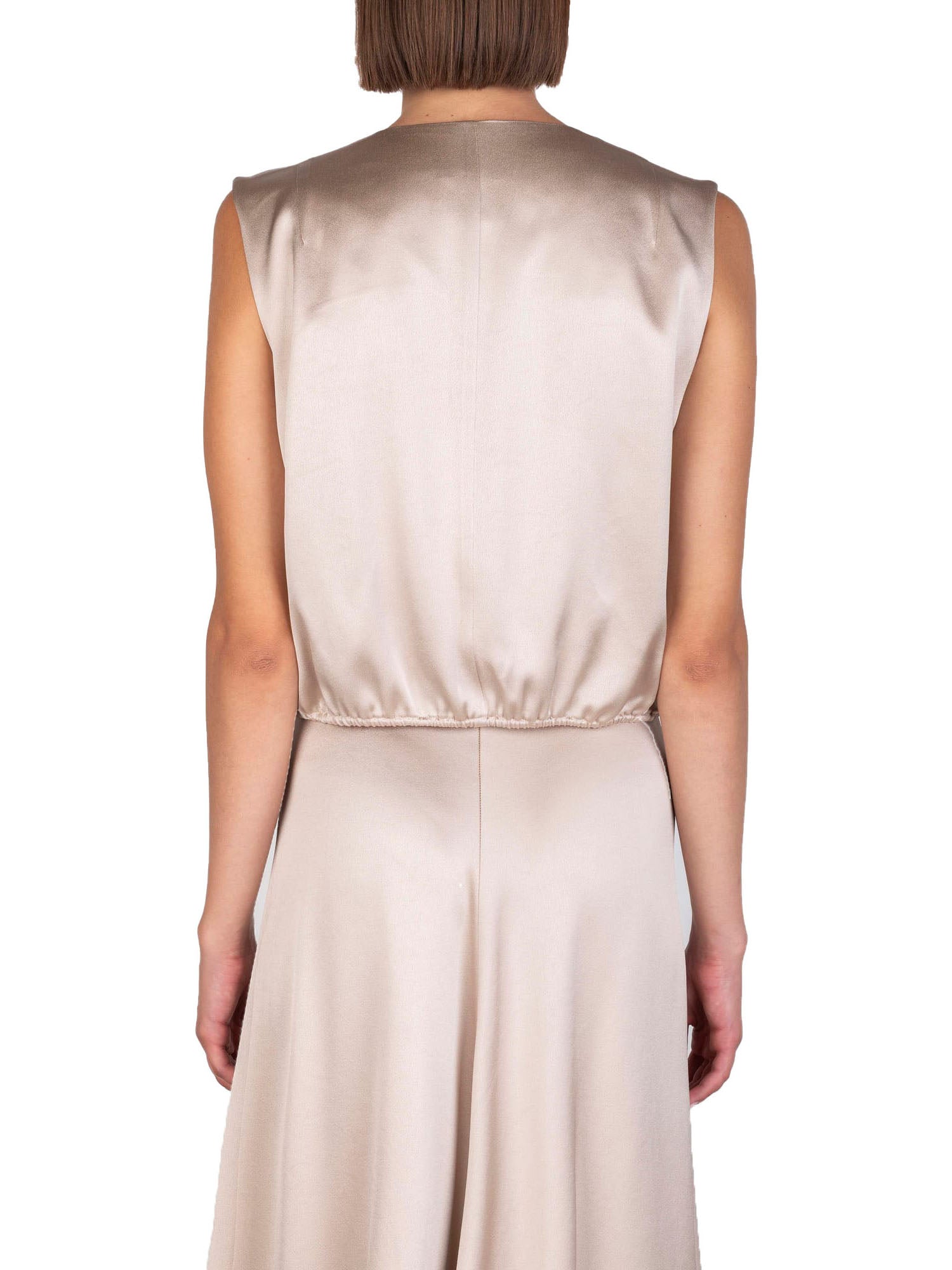 Alysi Top Liquid Satin incrociato Rosa