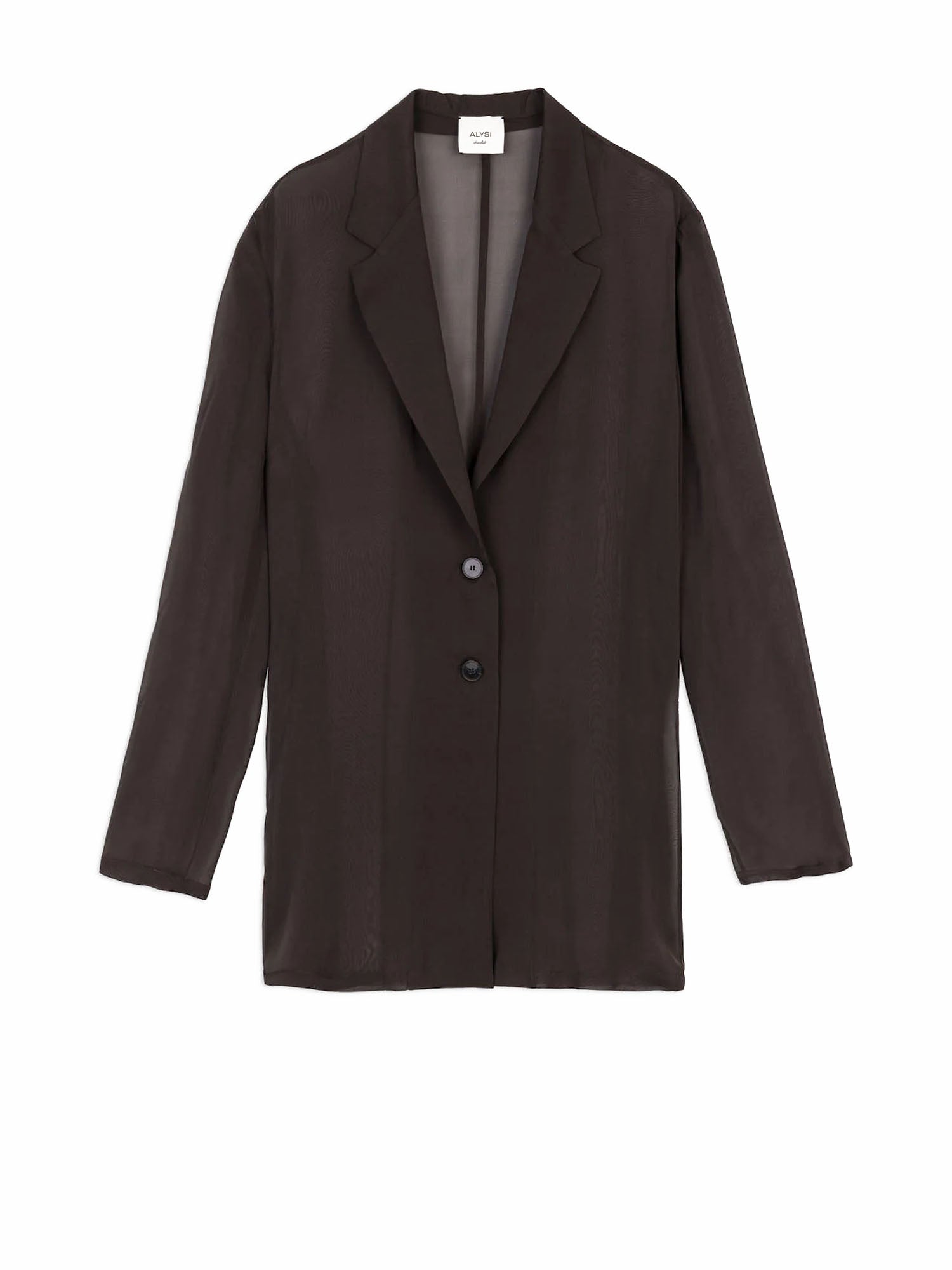 Alysi Giacca in Chiffon Marrone