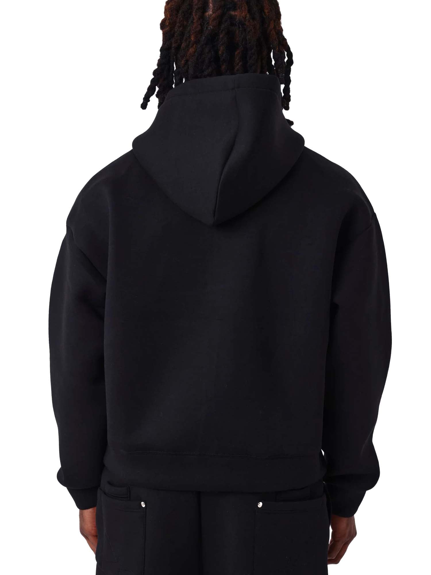 Project X Paris Felpa con zip e cappuccio in neoprene Nero