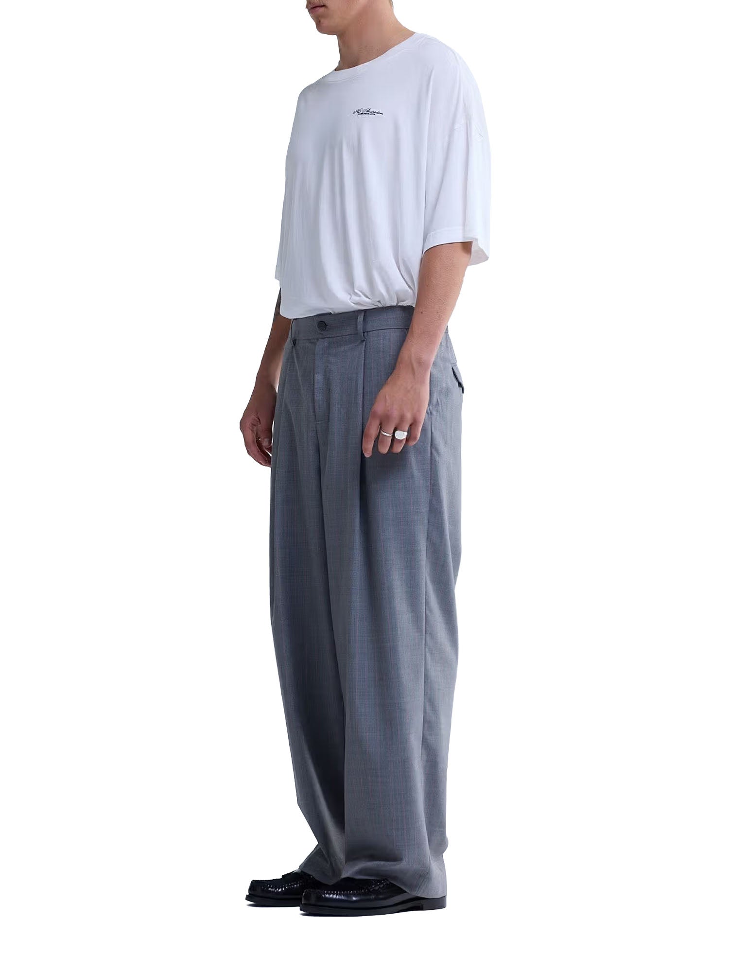 New Amsterdam Surf Association Pantaloni da sera in lana Grigio