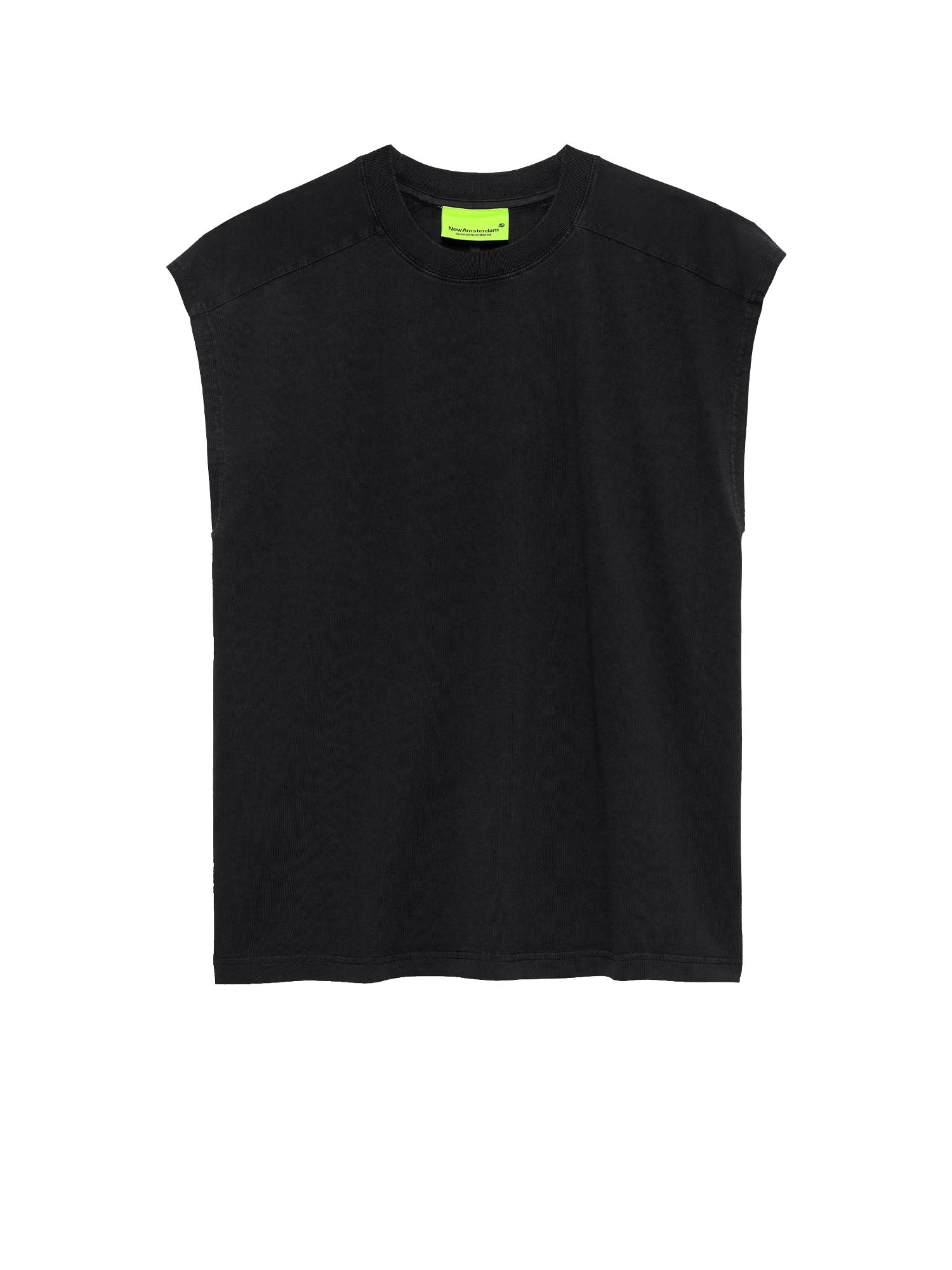 New Amsterdam Surf Association T-shirt senza maniche con nome Nero