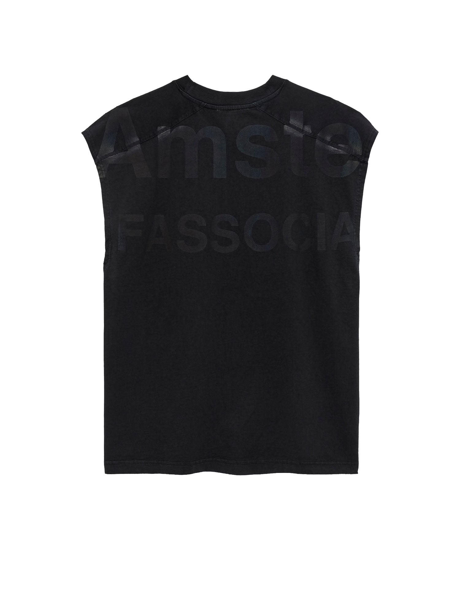 New Amsterdam Surf Association T-shirt senza maniche con nome Nero