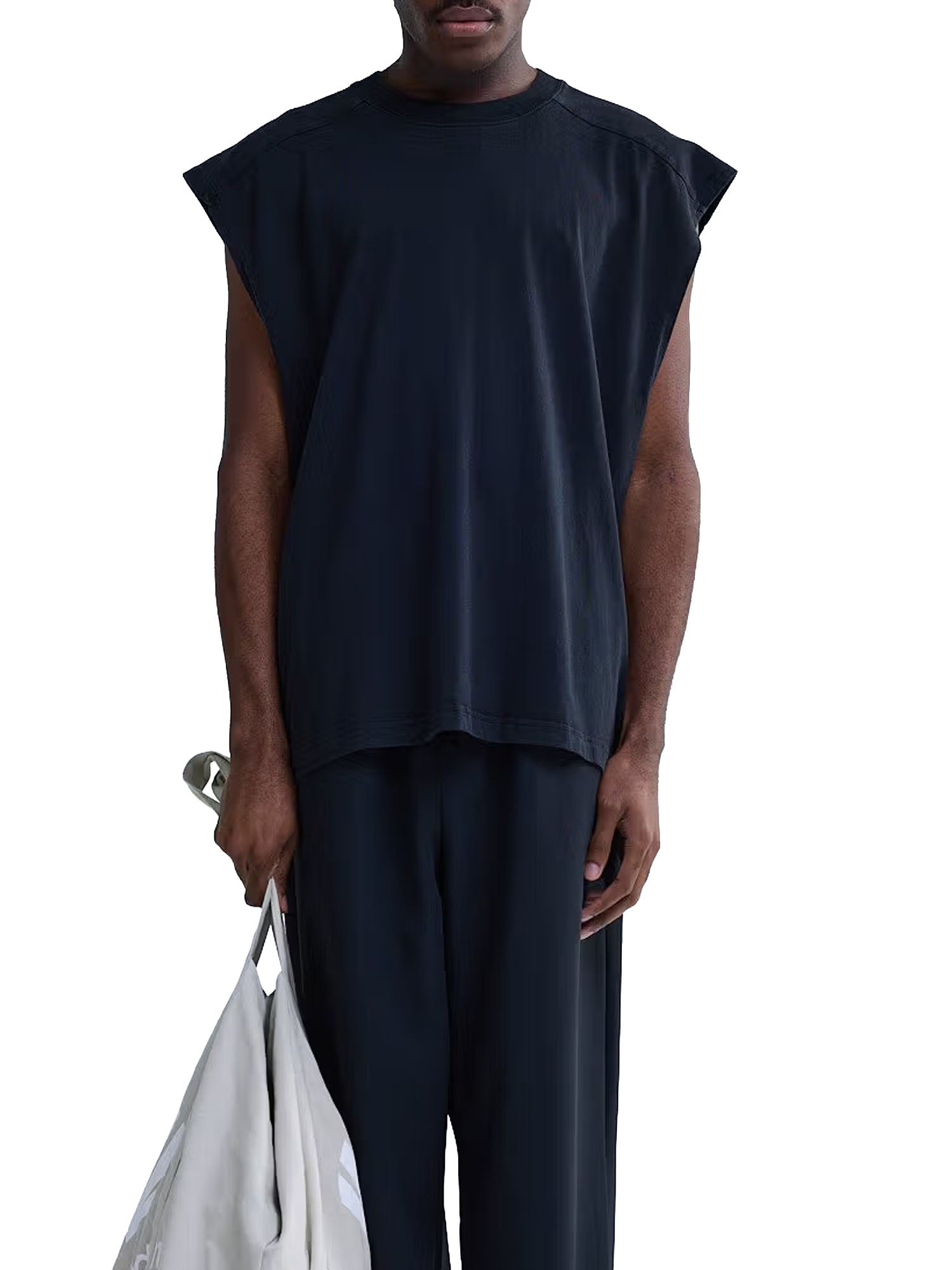 New Amsterdam Surf Association T-shirt senza maniche con nome Nero