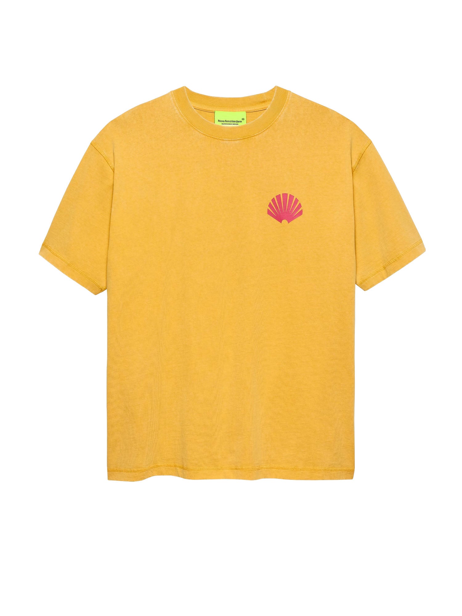 New Amsterdam Surf Association T-shirt con logo Giallo