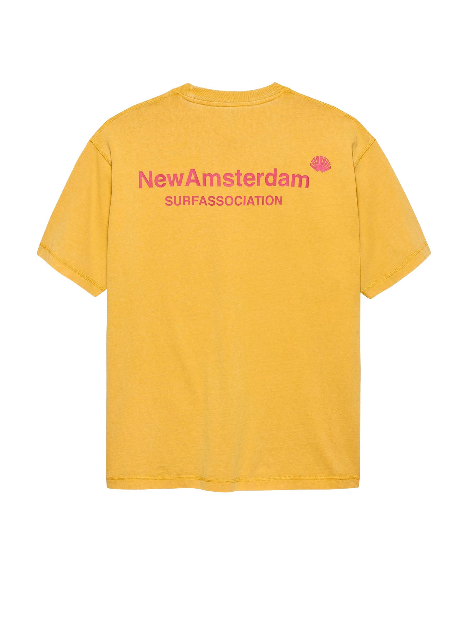 New Amsterdam Surf Association T-shirt con logo Giallo