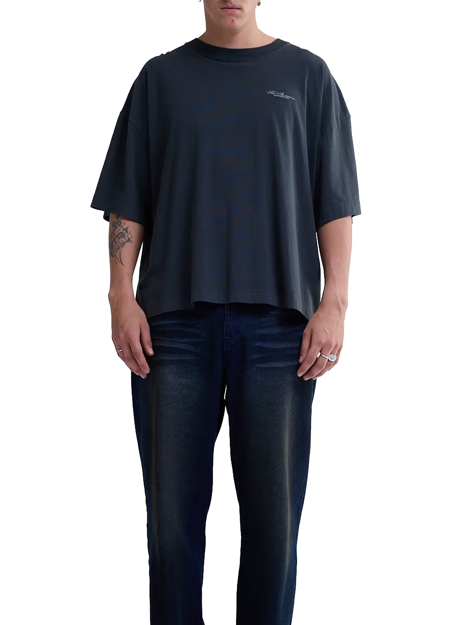 New Amsterdam Surf Association T-shirt con logo grande Grigio