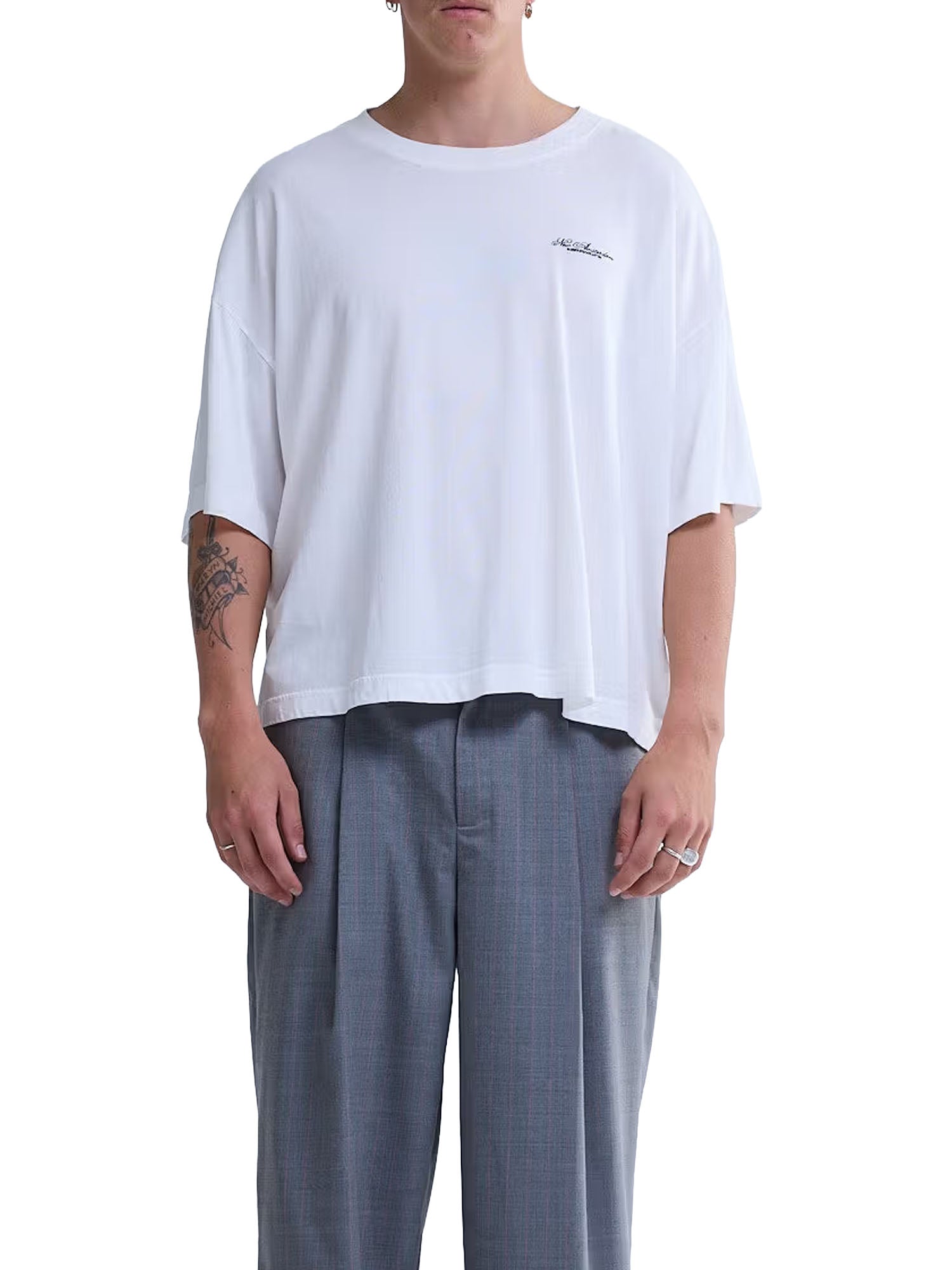 New Amsterdam Surf Association T-shirt con logo grande Bianco