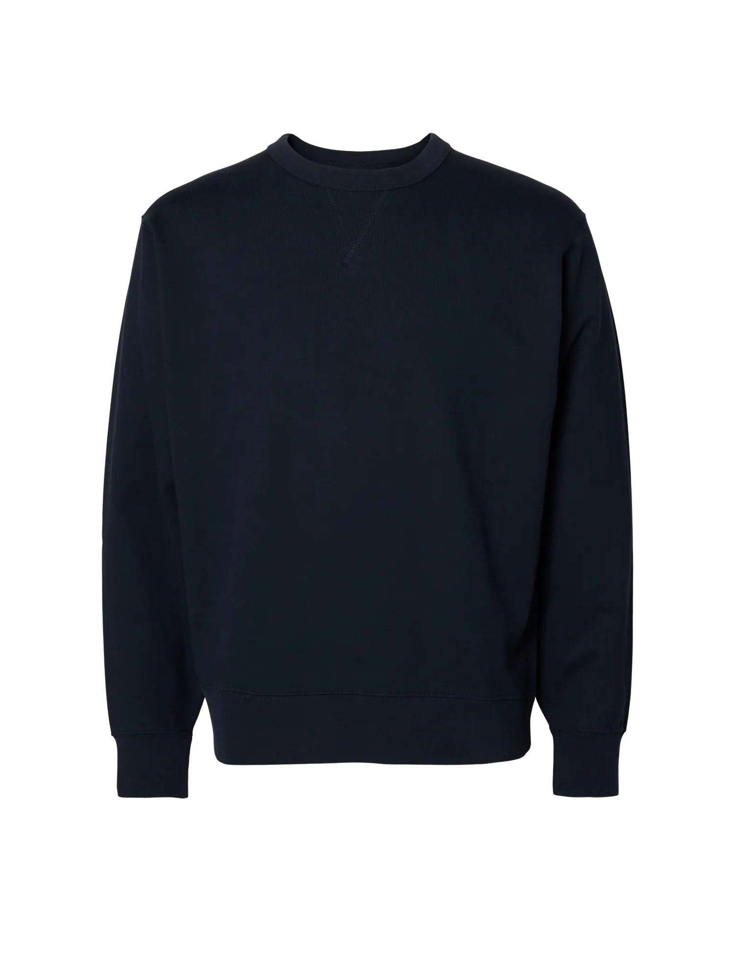 Selected Slmrelaxluke ls sweat crew neck noos Blu