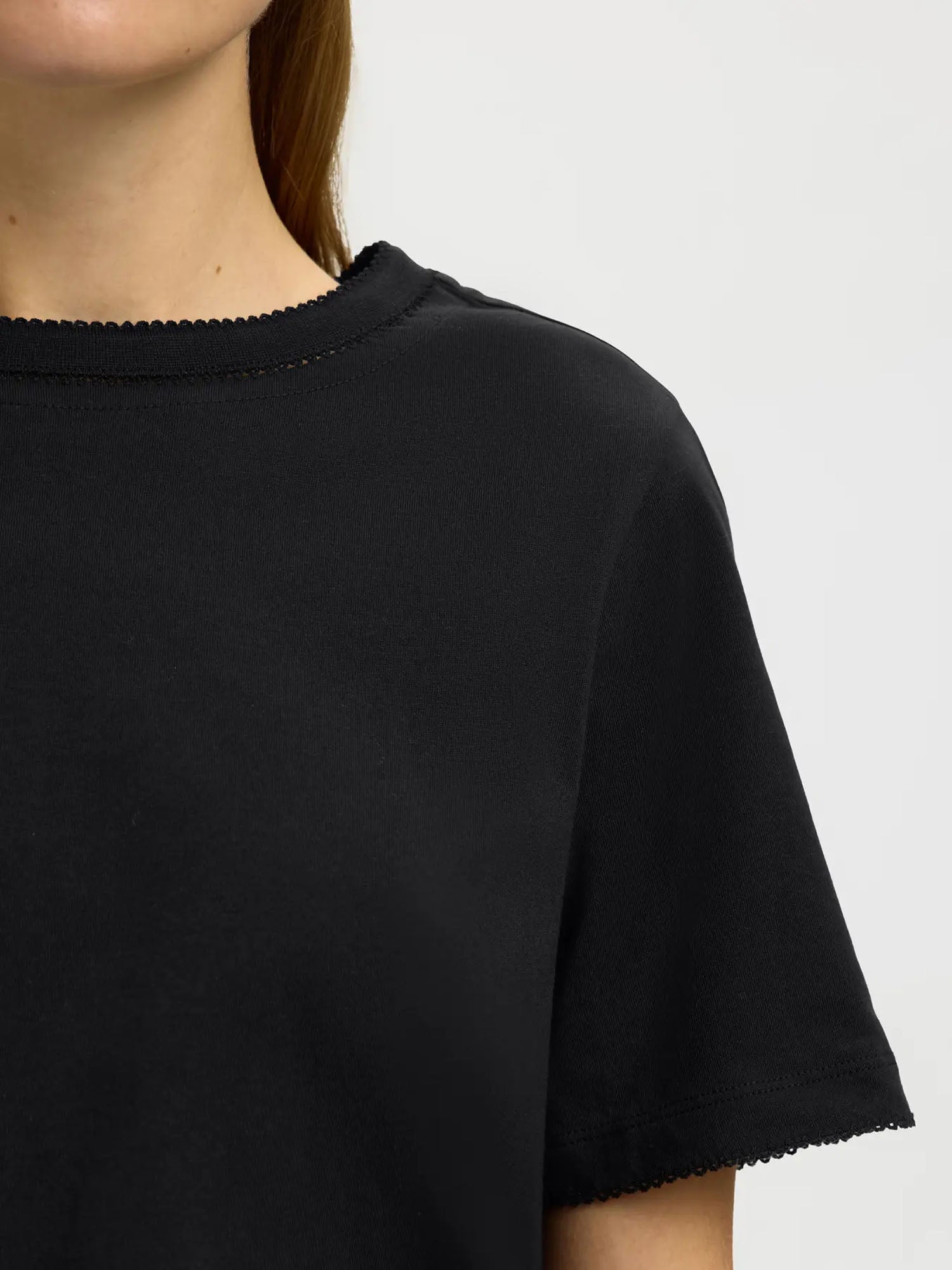 Selected Slfassia ss detail tee Nero