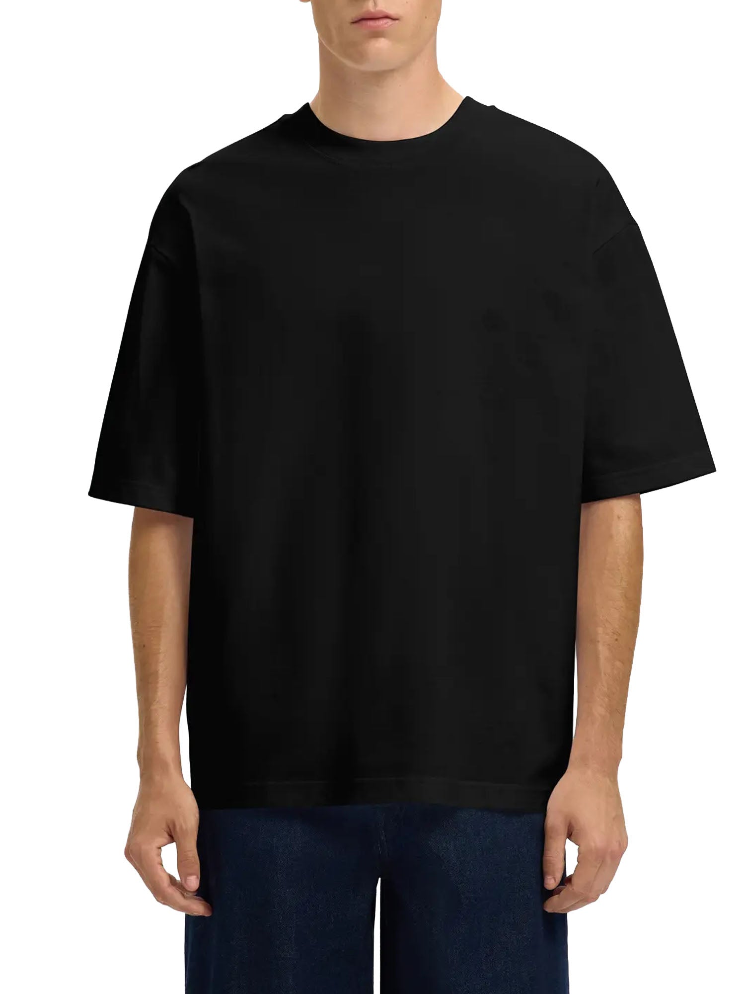Selected T-shirt Slmrelaxaspen 2-Ply Nero