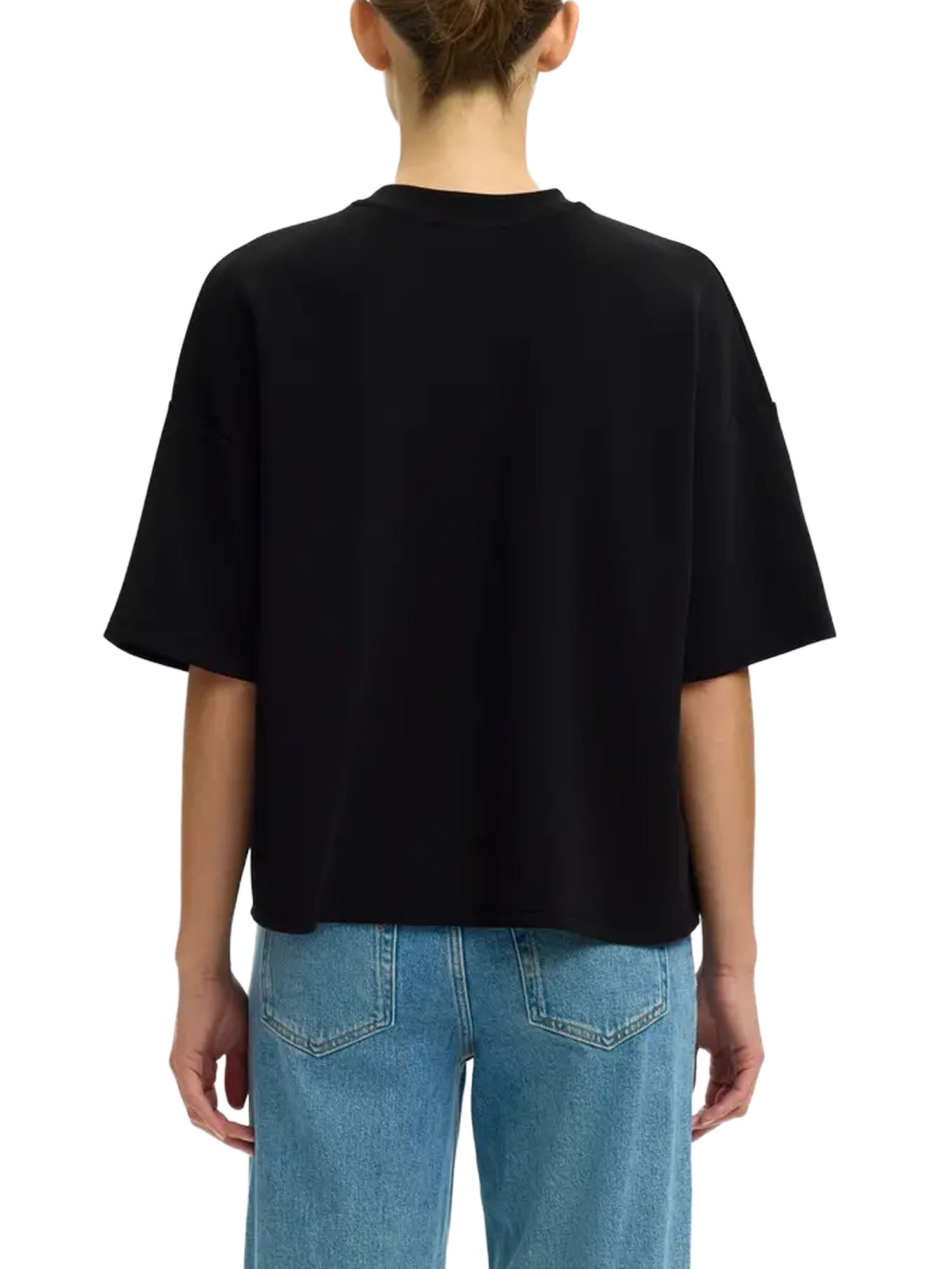 Selected Oversized tenny tee noos Nero