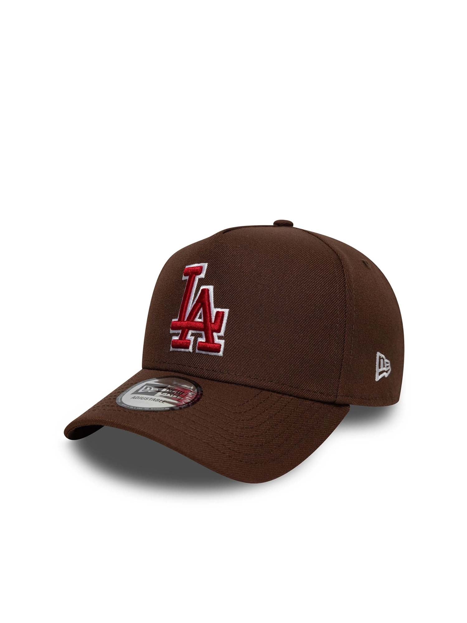 New Era Cappellino 9FORTY E-Frame LA Dodgers MLB Outline Script Marrone