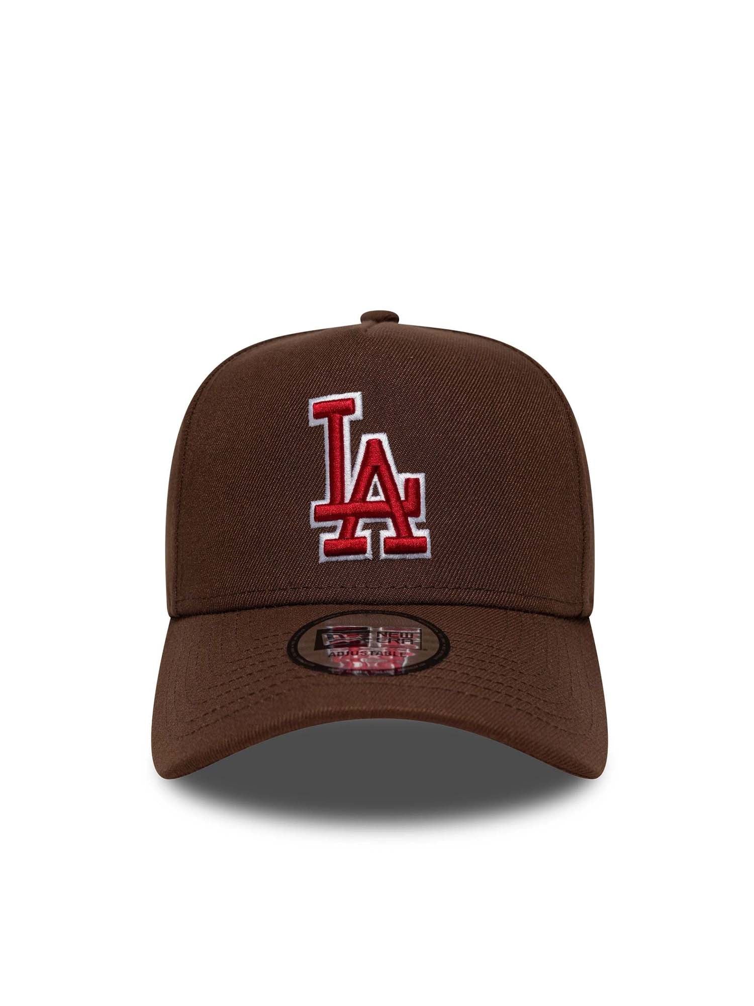 New Era Cappellino 9FORTY E-Frame LA Dodgers MLB Outline Script Marrone