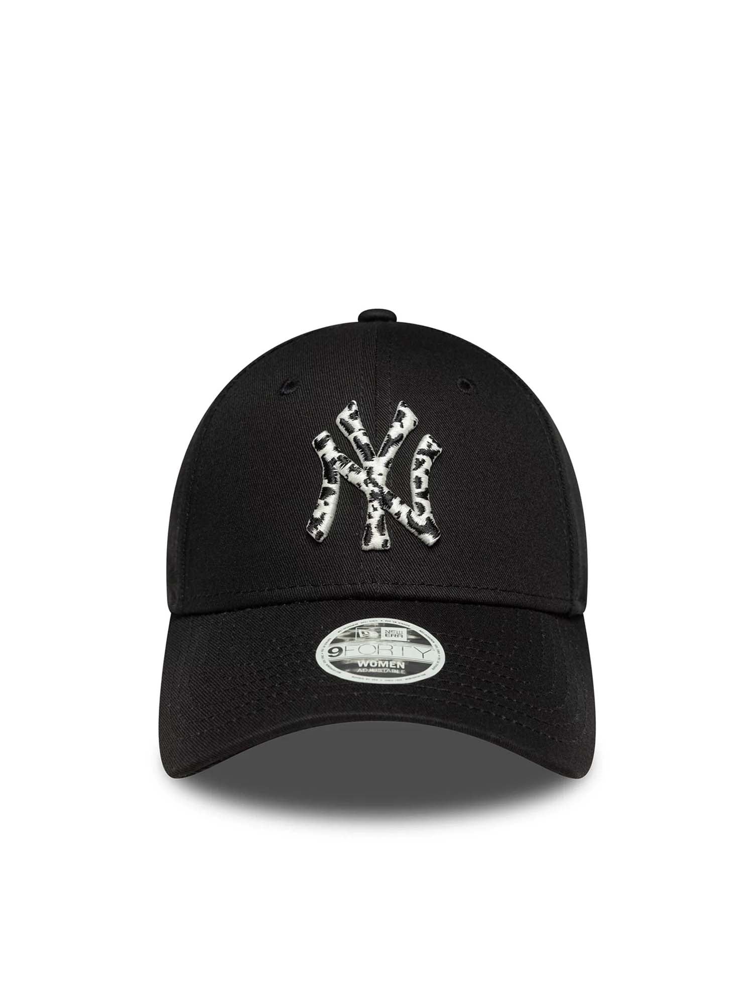New Era Cappellino 9FORTY New York Yankees MLB Animal Infill Donna Nero