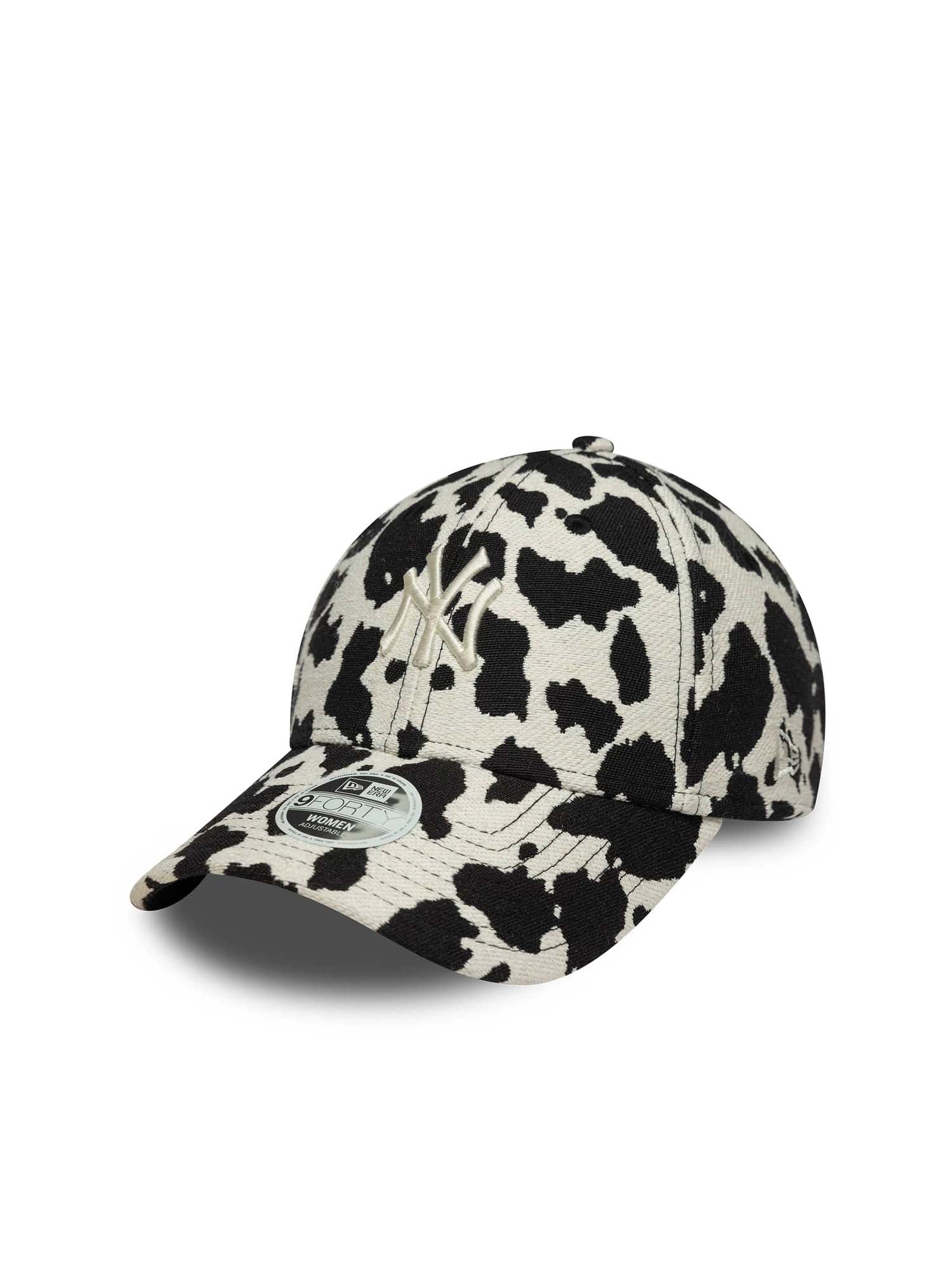 New Era Cappellino 9FORTY New York Yankees MLB Cow Midi Donna Bianco