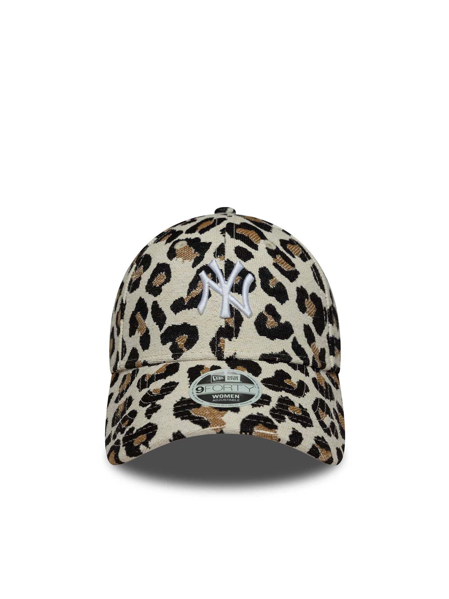 New Era Cappellino 9FORTY New York Yankees MLB Leopard Midi Donna Animalier
