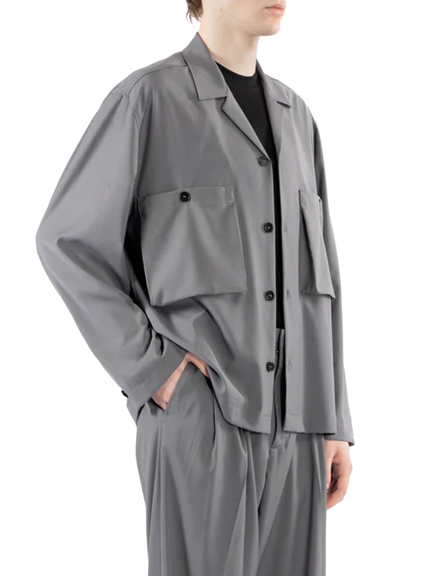 I'm Brian Camicia tasconi collo aperto Grigio