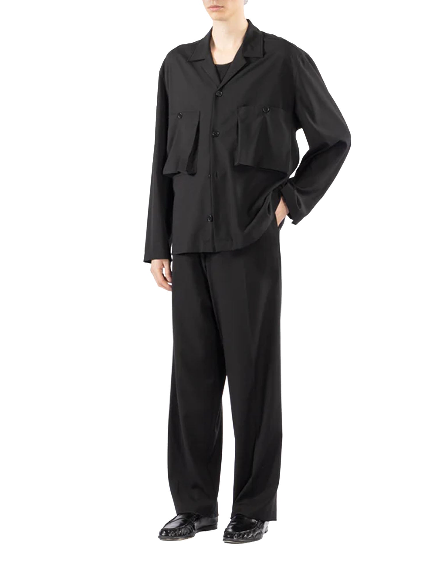 I'm Brian Camicia tasconi collo aperto Nero