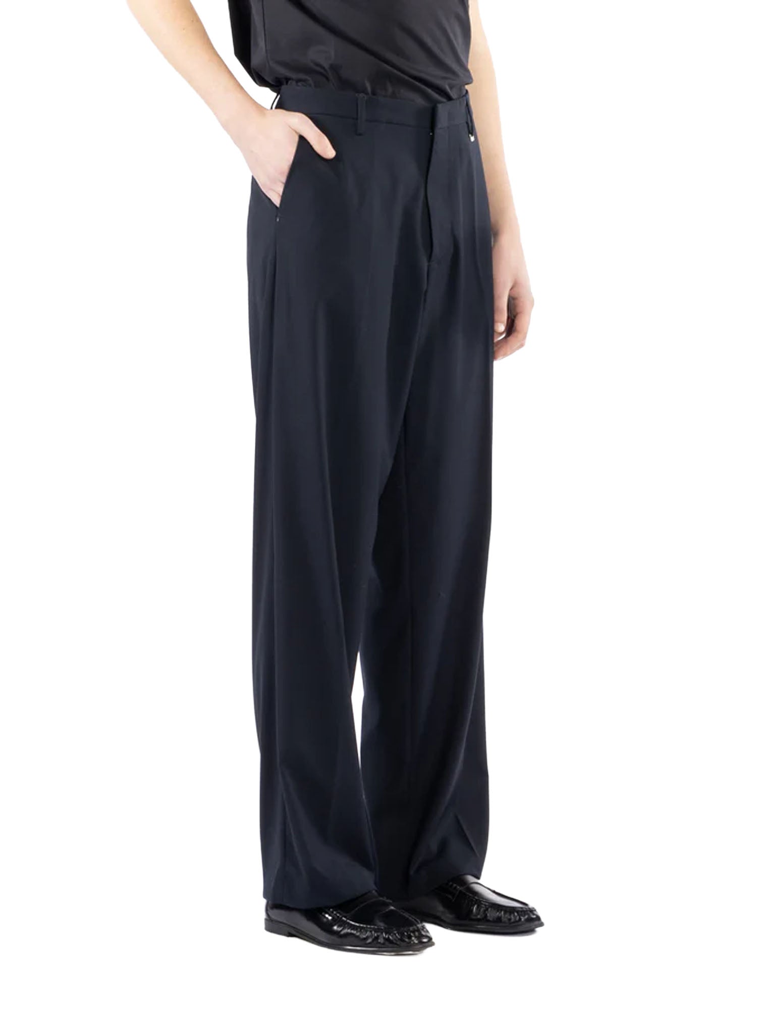 I'm Brian Pantalone fondo ampio Blu