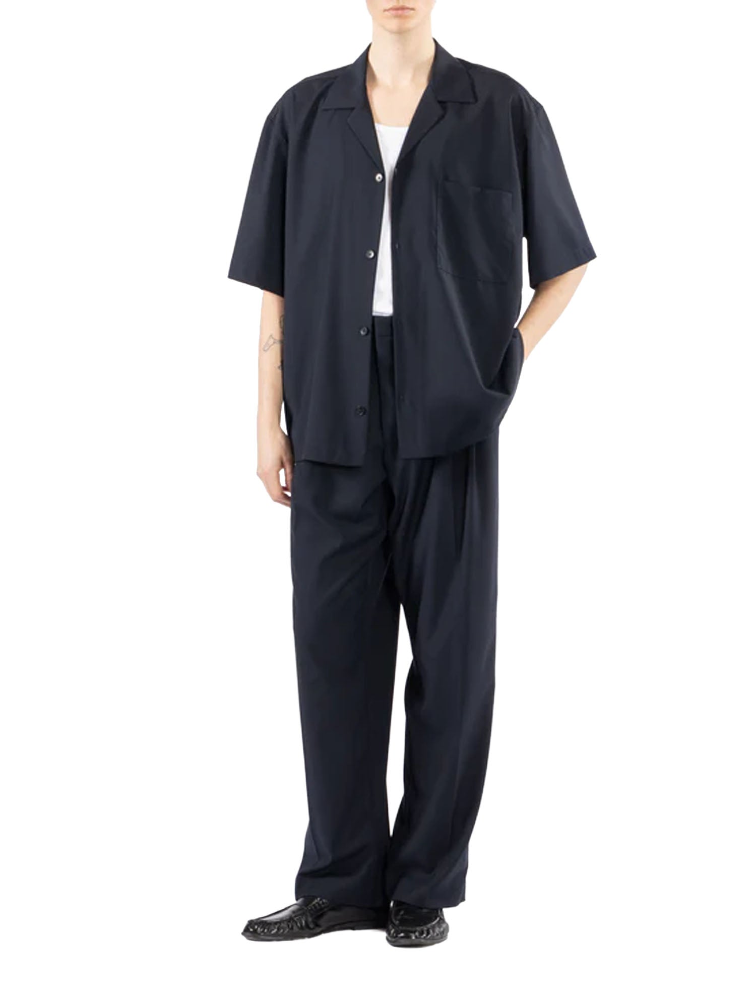 I'm Brian Pantalone fondo ampio Blu