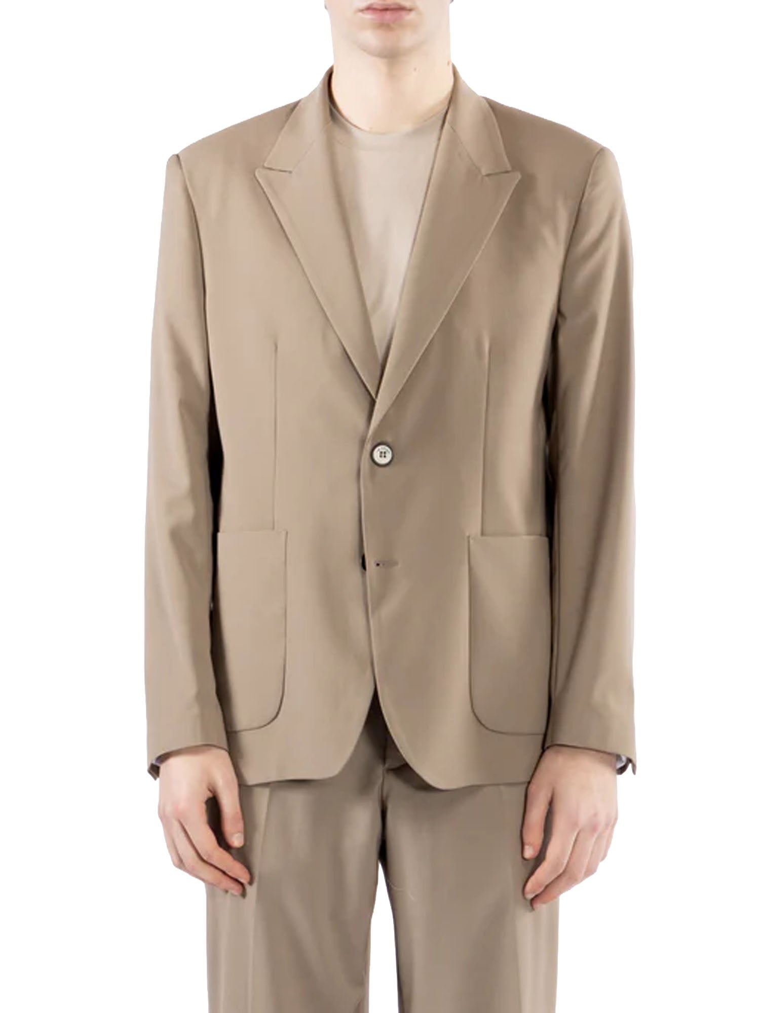 Patch pocket suit jacket