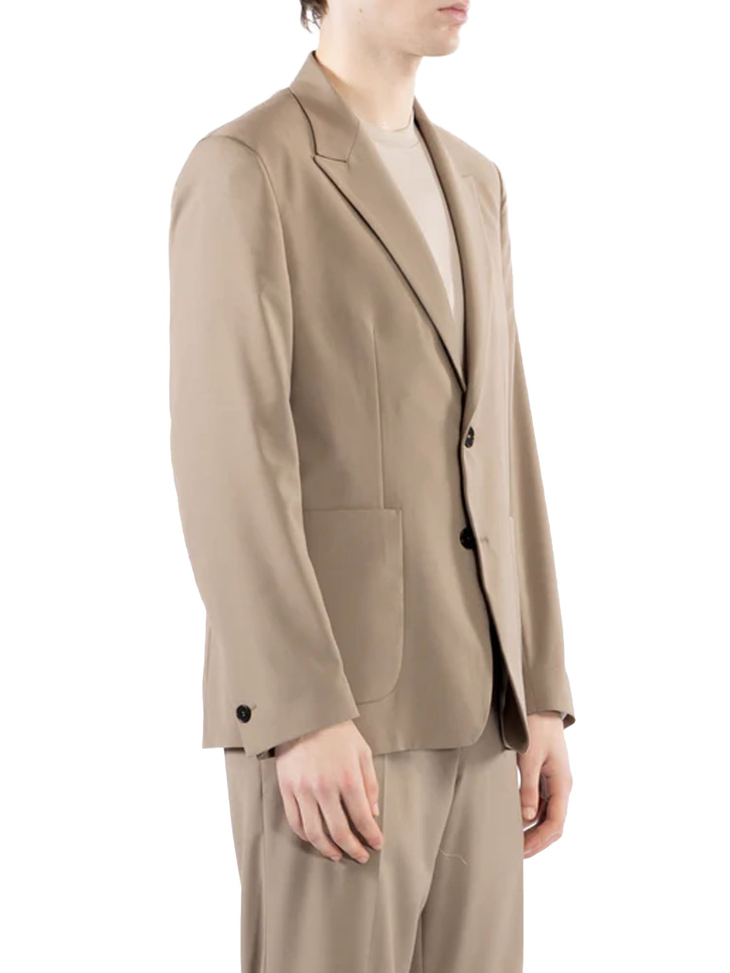 I'm Brian Giacca da abito tasca a toppe Marrone